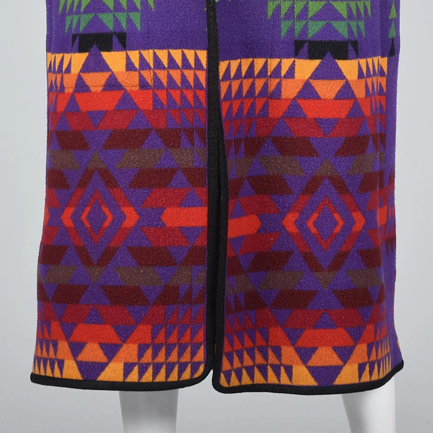 1970s Pendleton Beaver State Colorful Blanket Coat