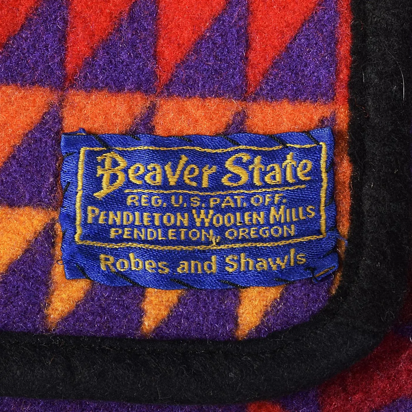 1970s Pendleton Beaver State Colorful Blanket Coat