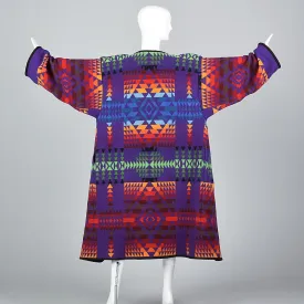 1970s Pendleton Beaver State Colorful Blanket Coat