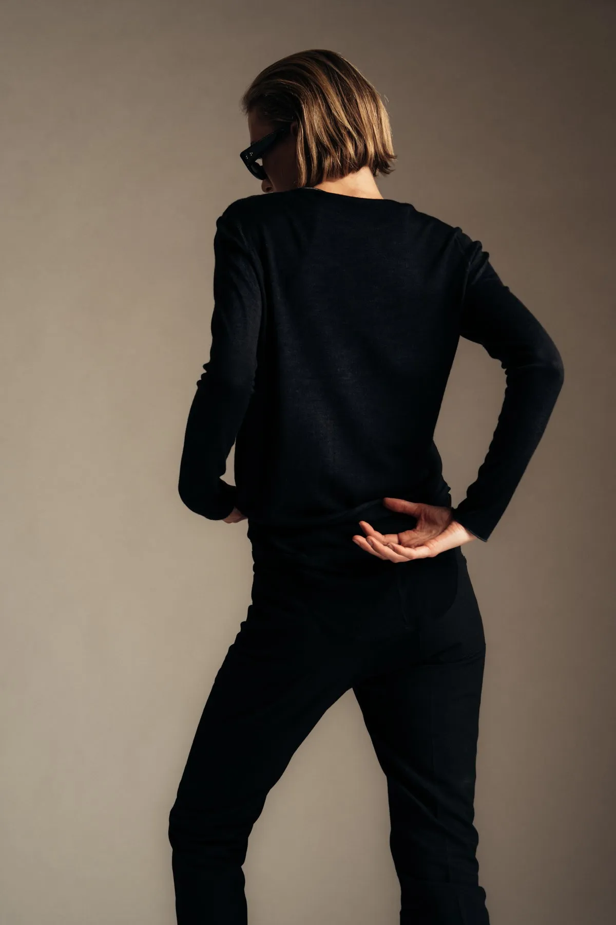 AVANT TOI | BOAT NECK OFF-GAUGE SWEATER