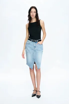 Bayeas Tara Mid Rise Denim Skirt