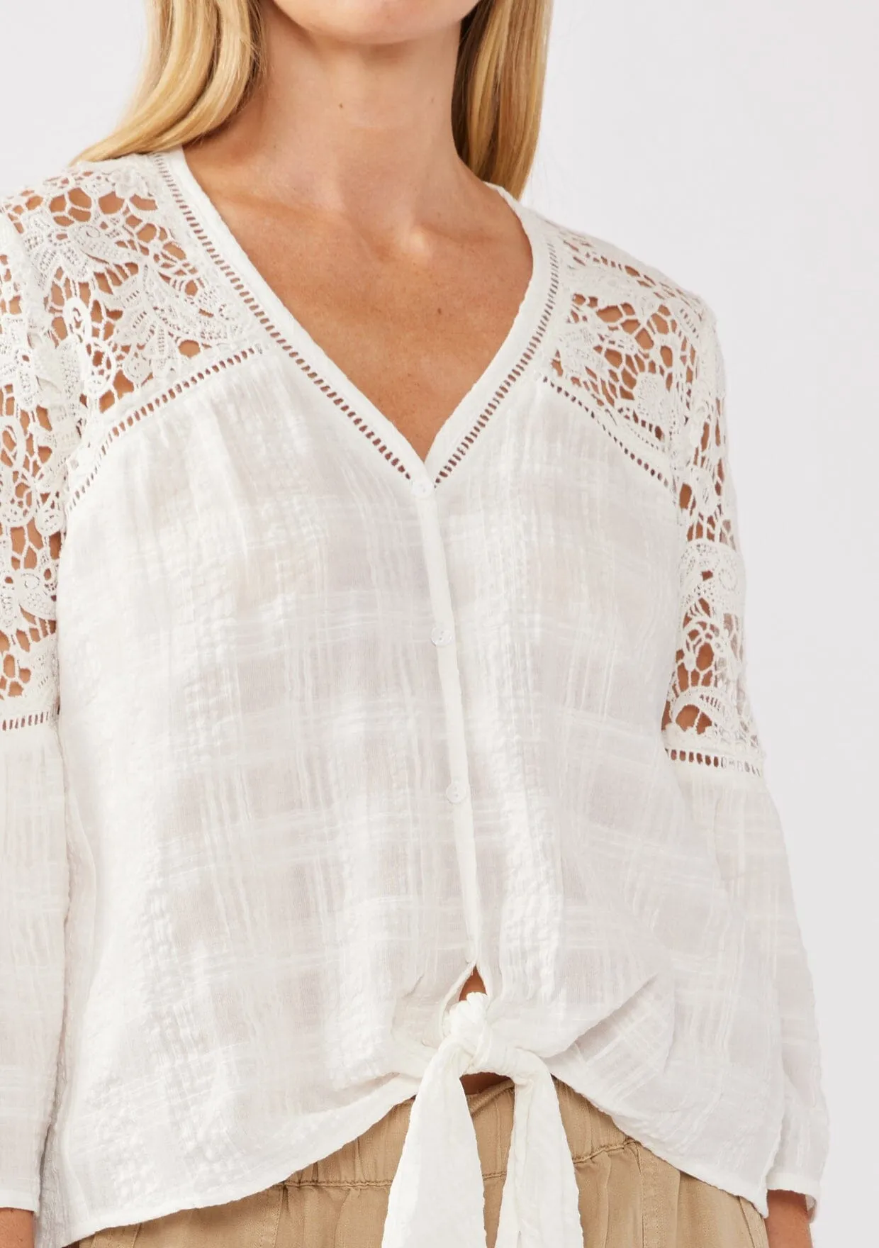 Breezy Bay Tie Front Top