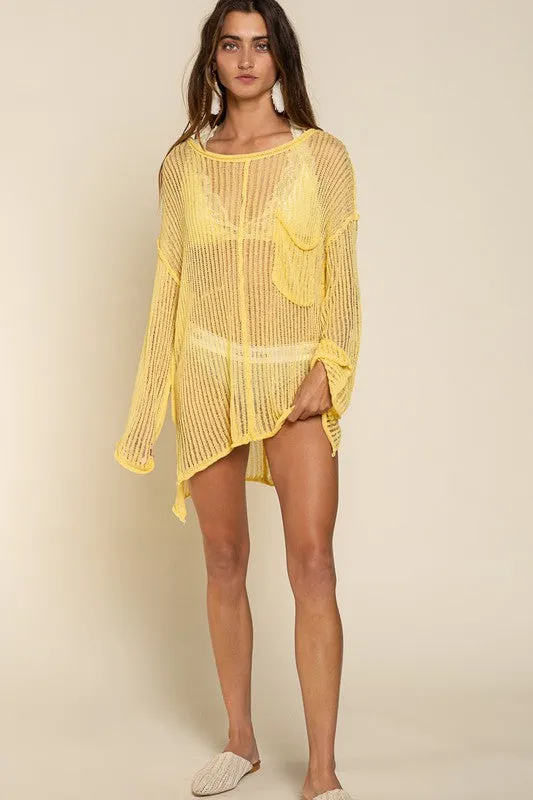 Breezy Boho Boat Neck Sweater