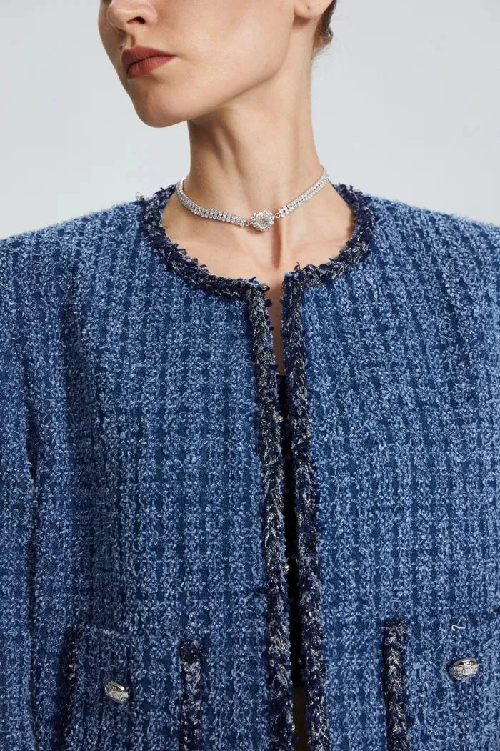 Celestine Jacket in Cotton Denim Tweed