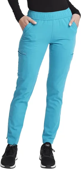 Cherokee Euphoria Women Scrubs Pant Mid Rise Tapered Leg Drawstring CK140A