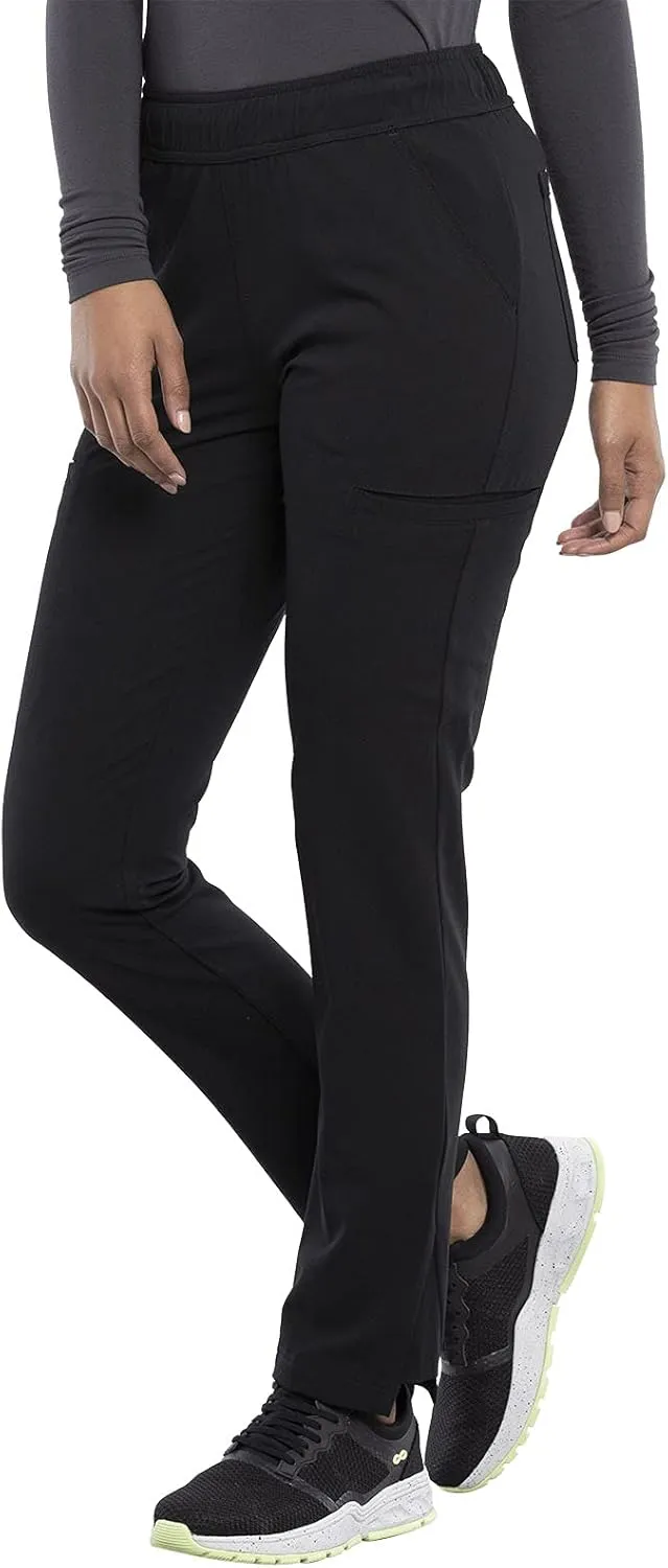 Cherokee Euphoria Women Scrubs Pant Mid Rise Tapered Leg Drawstring CK140A