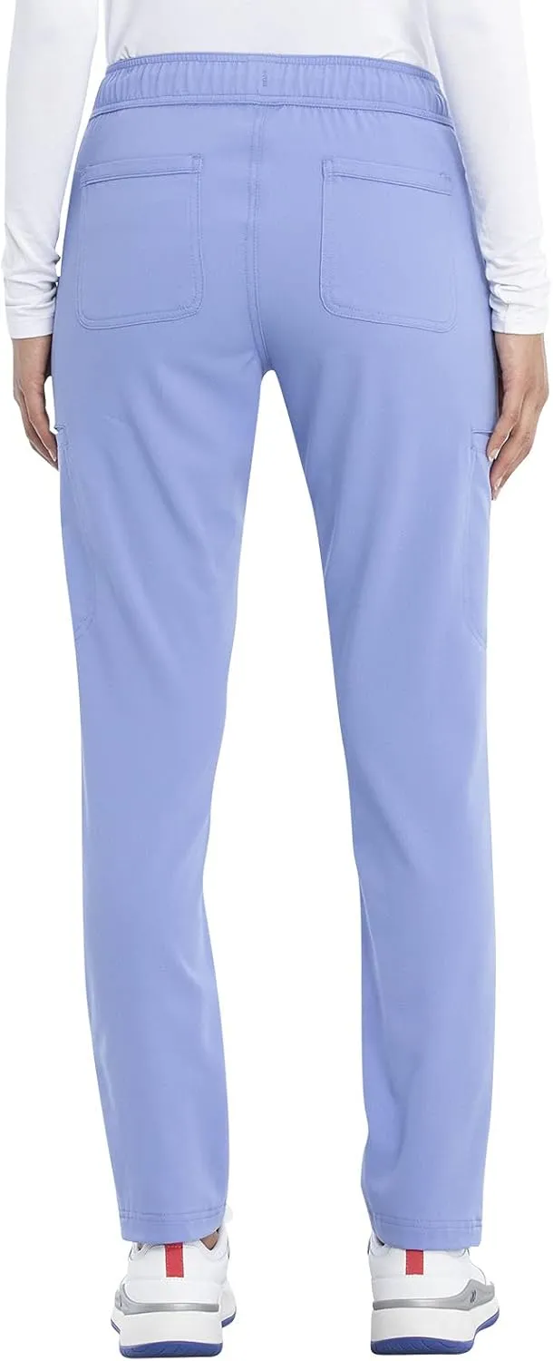 Cherokee Euphoria Women Scrubs Pant Mid Rise Tapered Leg Drawstring CK140A