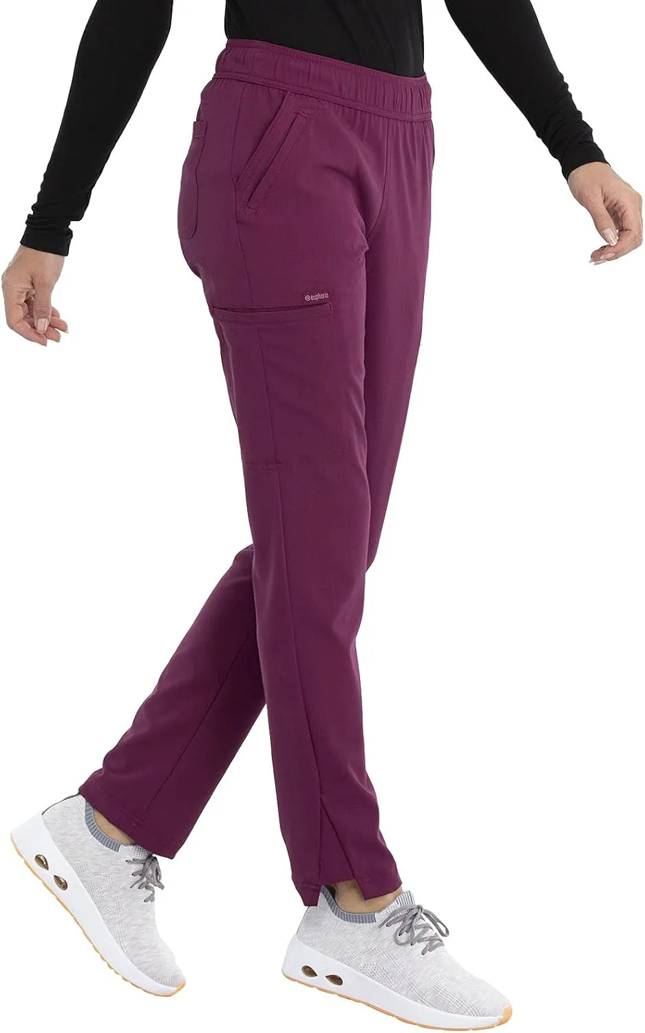 Cherokee Euphoria Women Scrubs Pant Mid Rise Tapered Leg Drawstring CK140A