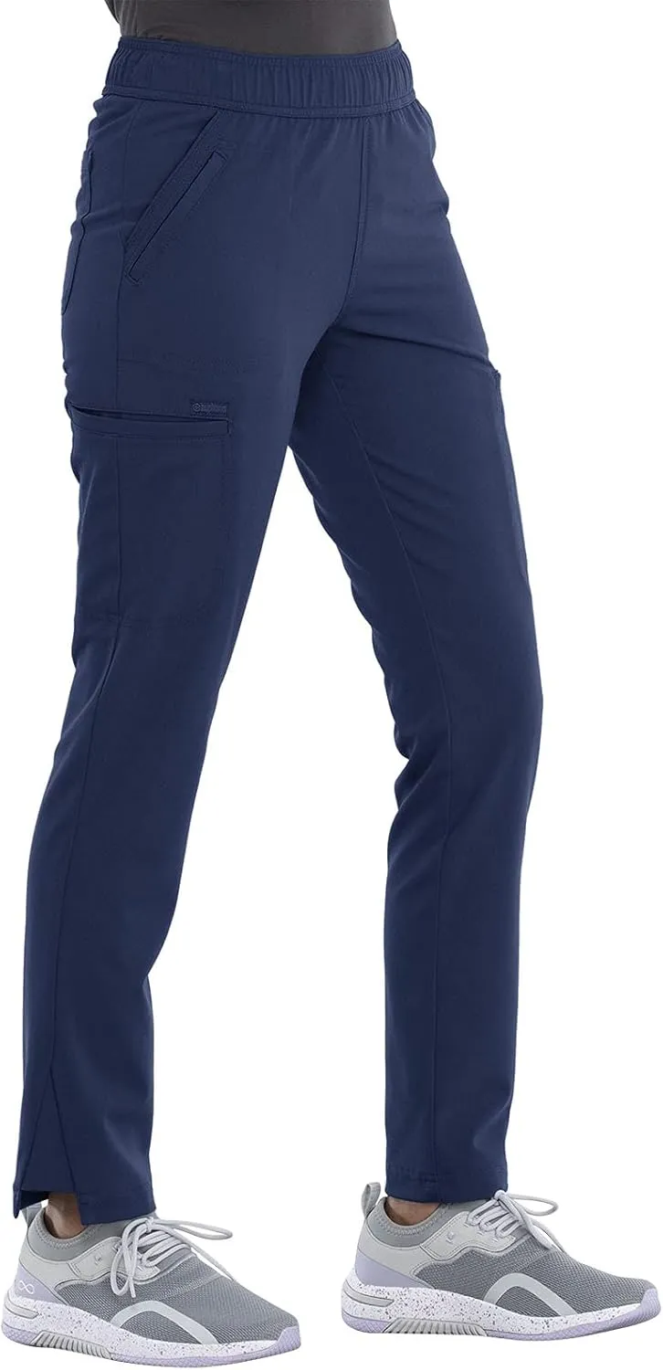 Cherokee Euphoria Women Scrubs Pant Mid Rise Tapered Leg Drawstring CK140A