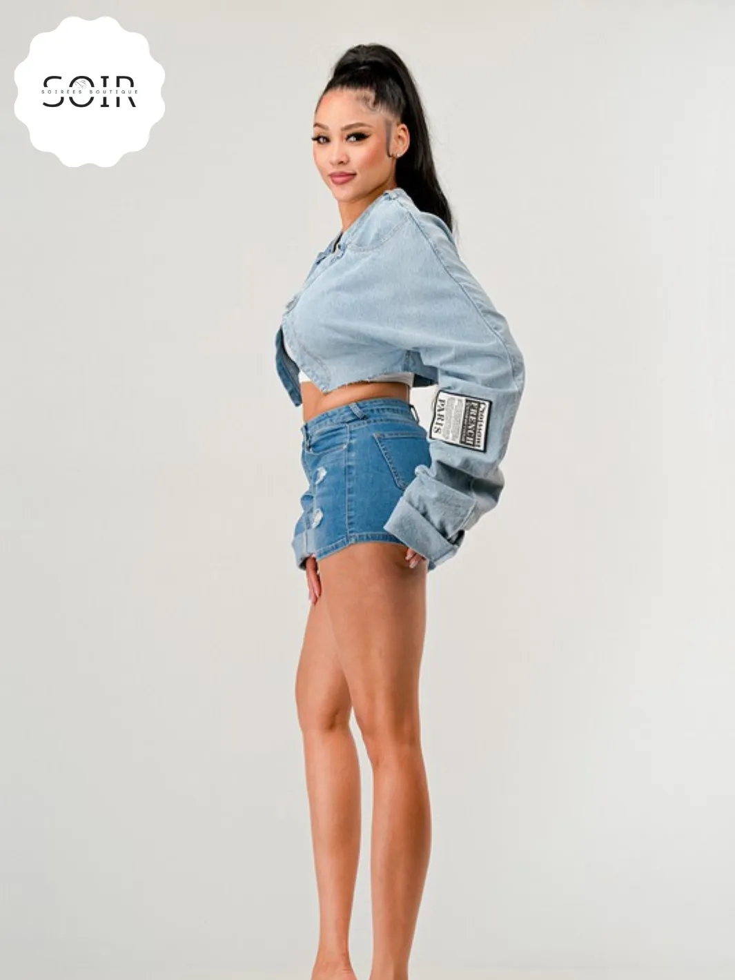 Denim Dany Patched Contrast Jacket