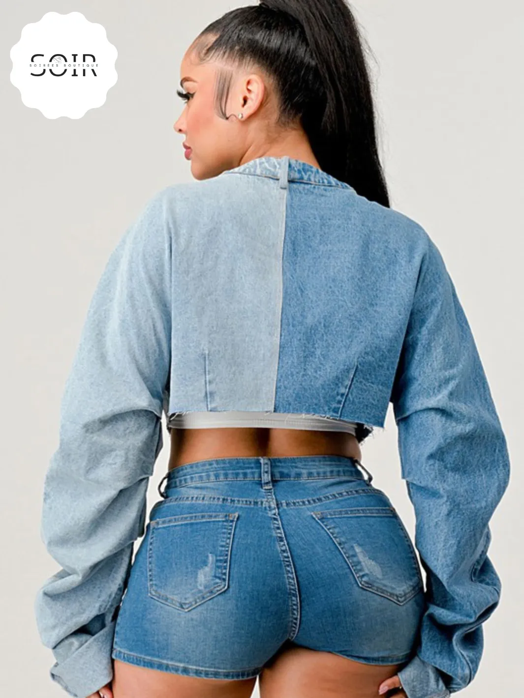 Denim Dany Patched Contrast Jacket