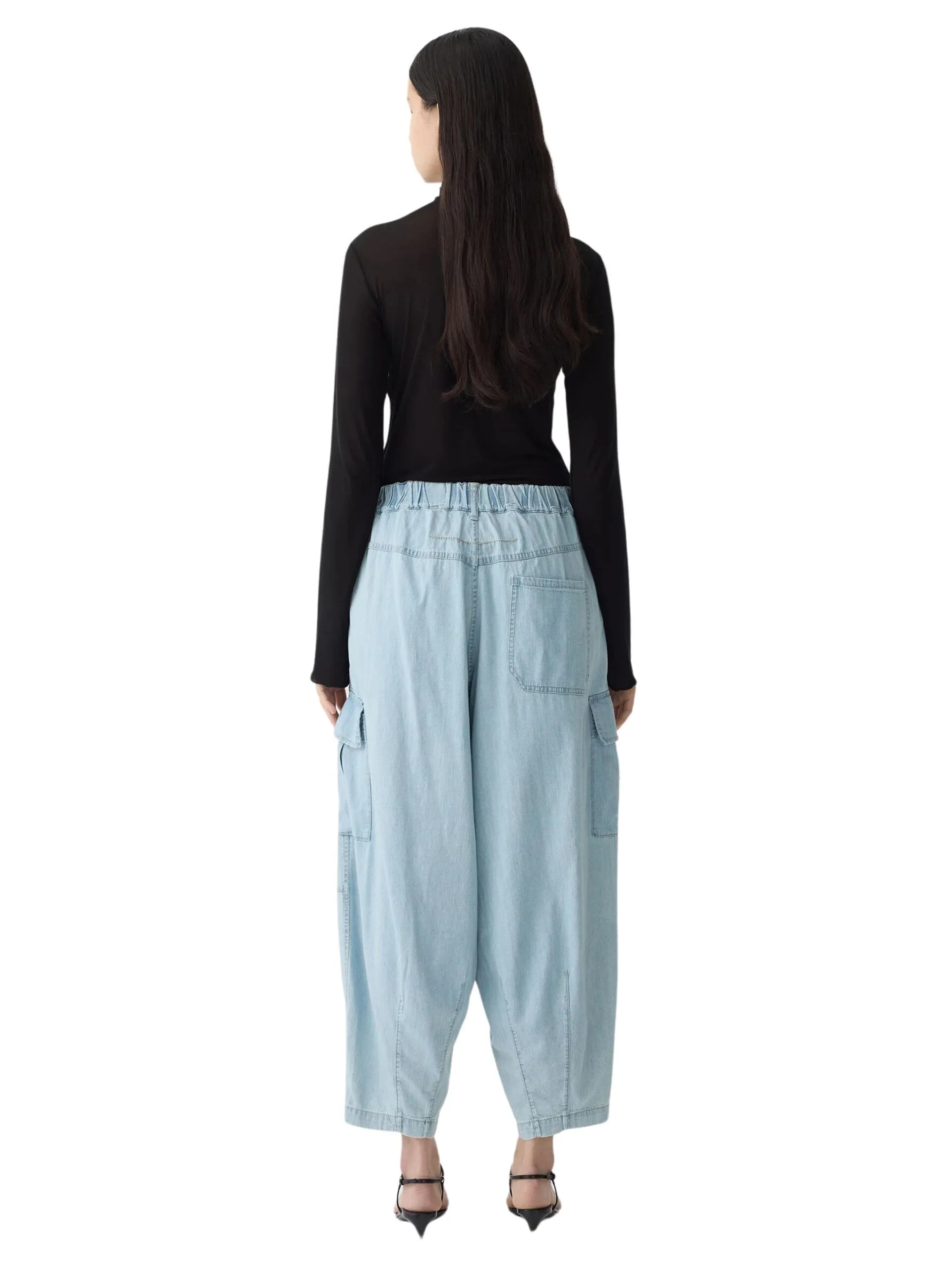 Denim Utility Cargo Pant / Light Vintage Blue