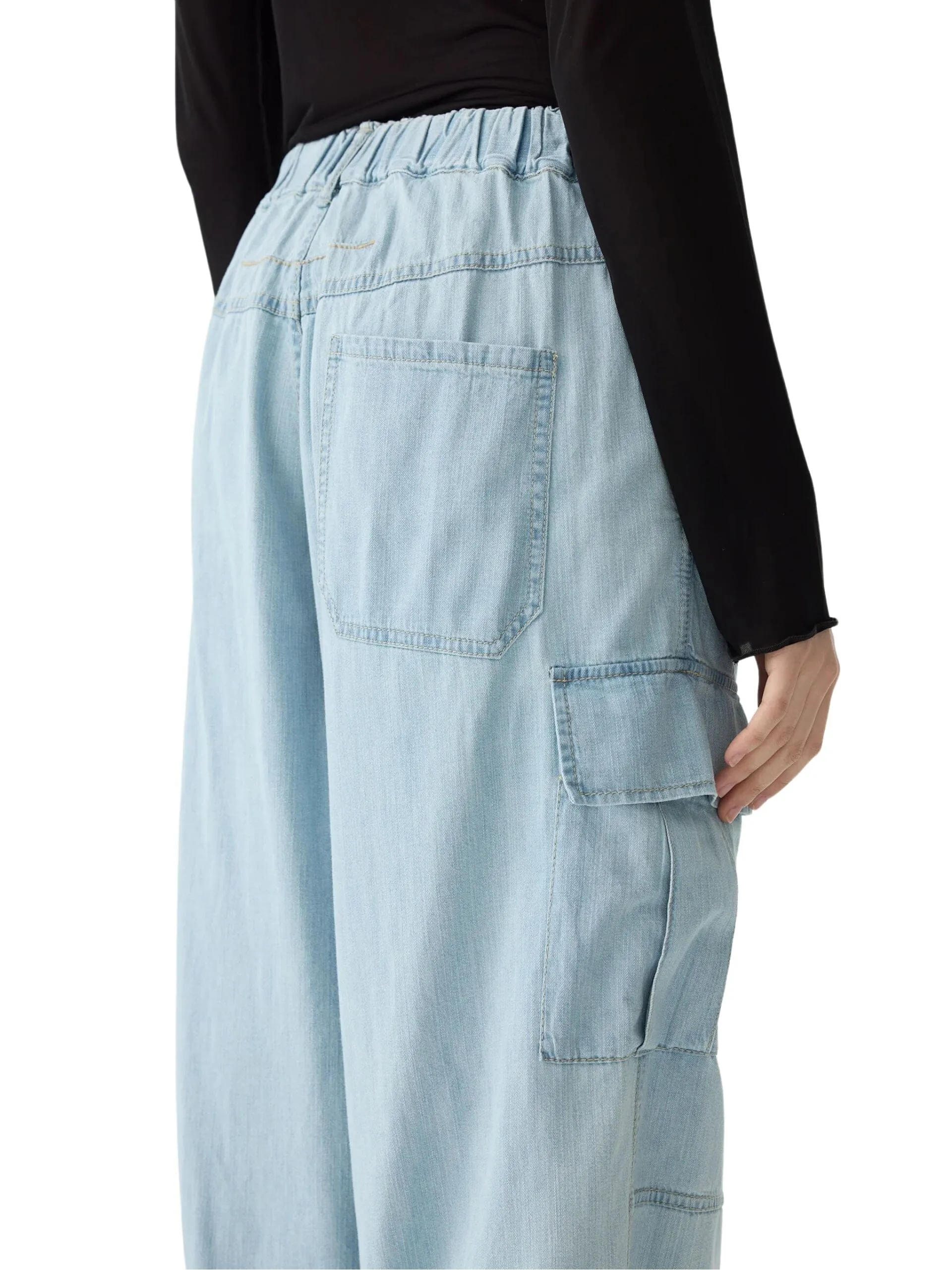 Denim Utility Cargo Pant / Light Vintage Blue