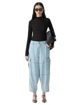 Denim Utility Cargo Pant / Light Vintage Blue