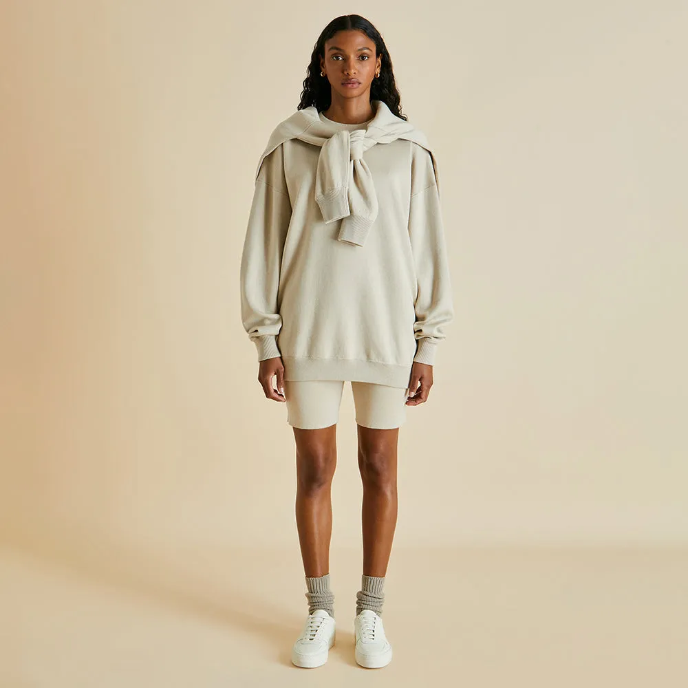 Didi Kasbah Cream Short Tracksuit in Silk-Cashmere
