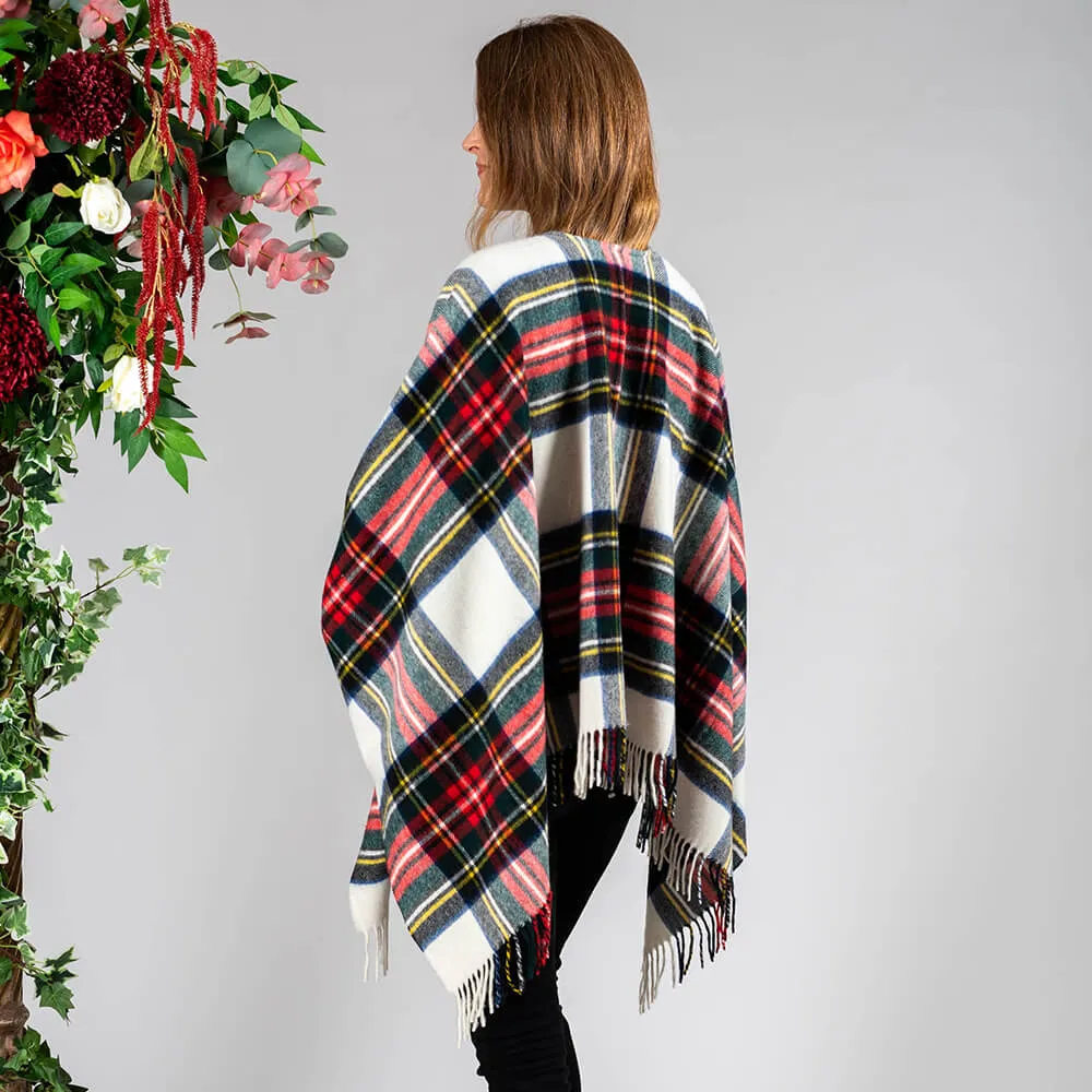 Dress Stewart Tartan Merino Wool Cape