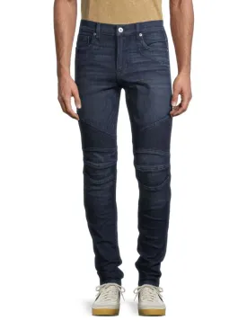 Ethan Hudson Skinny Biker Jeans in Hatch