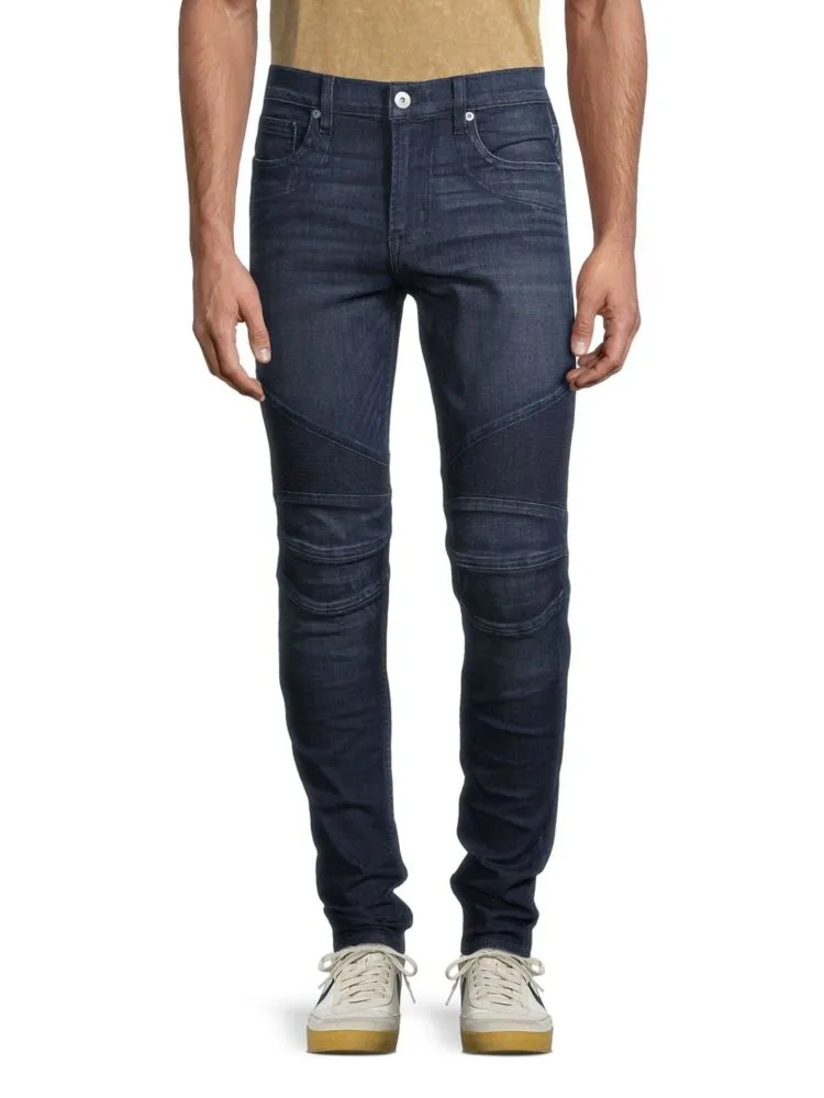 Ethan Hudson Skinny Biker Jeans in Hatch