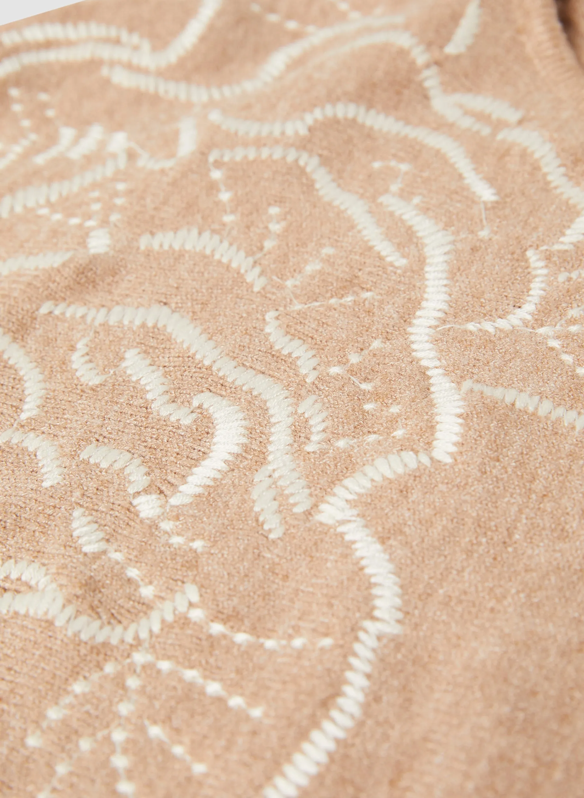 Floral Motif Sweater