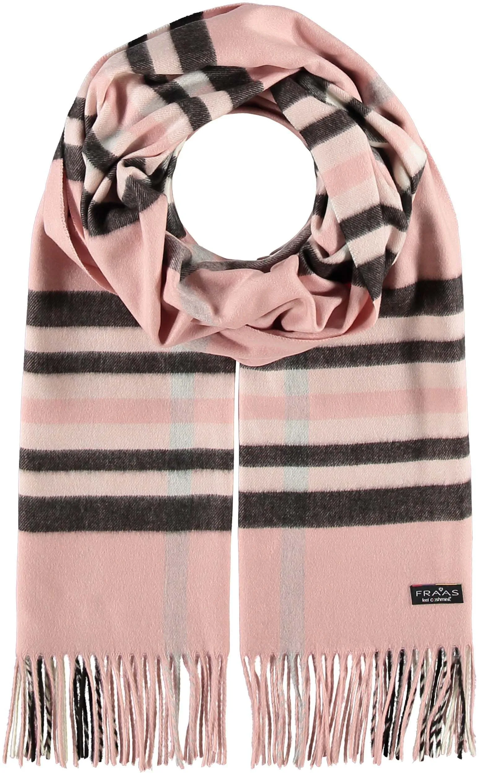 FRAAS Plaid Cashmink Blanket-Scarf