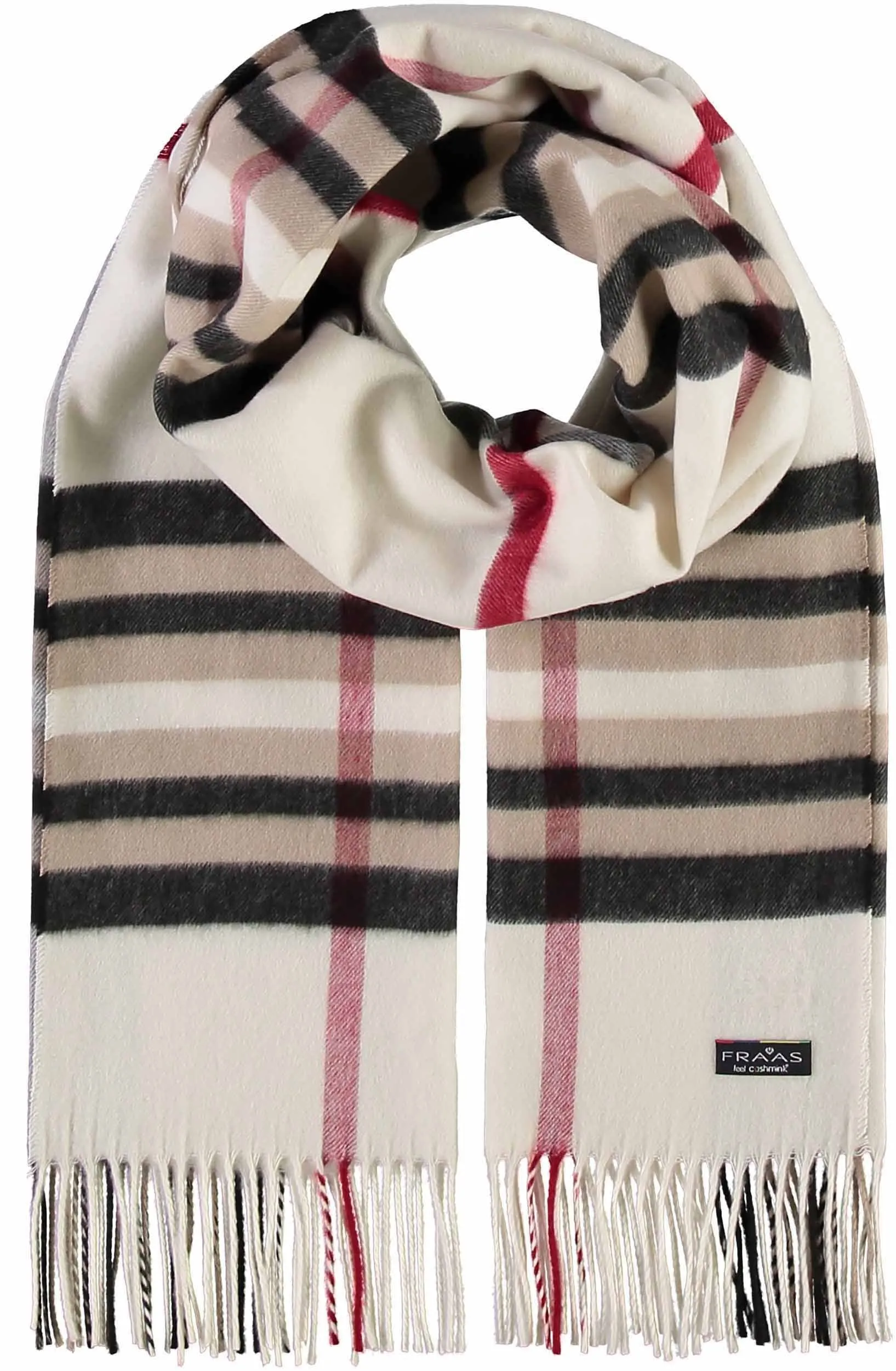 FRAAS Plaid Cashmink Blanket-Scarf