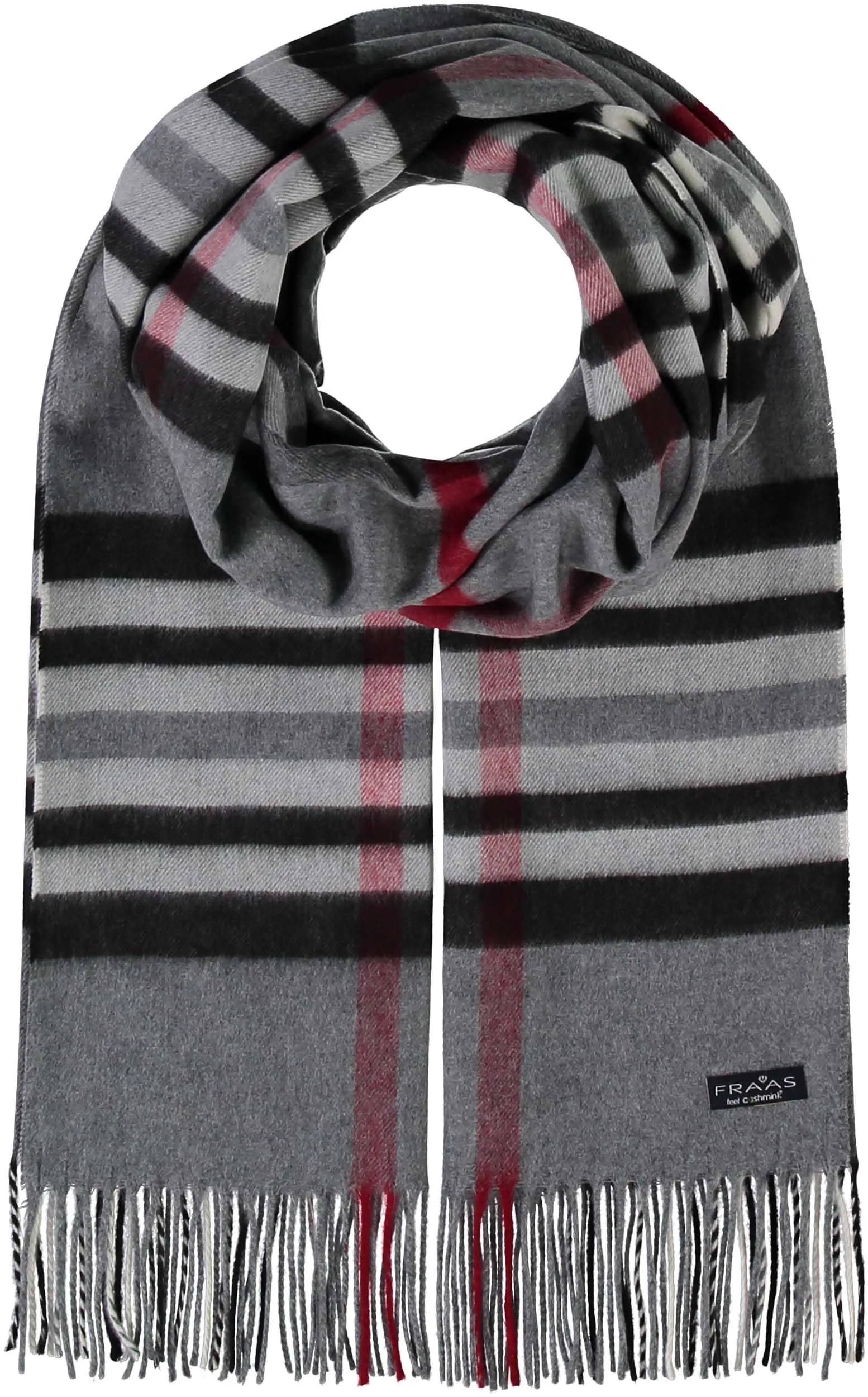 FRAAS Plaid Cashmink Blanket-Scarf