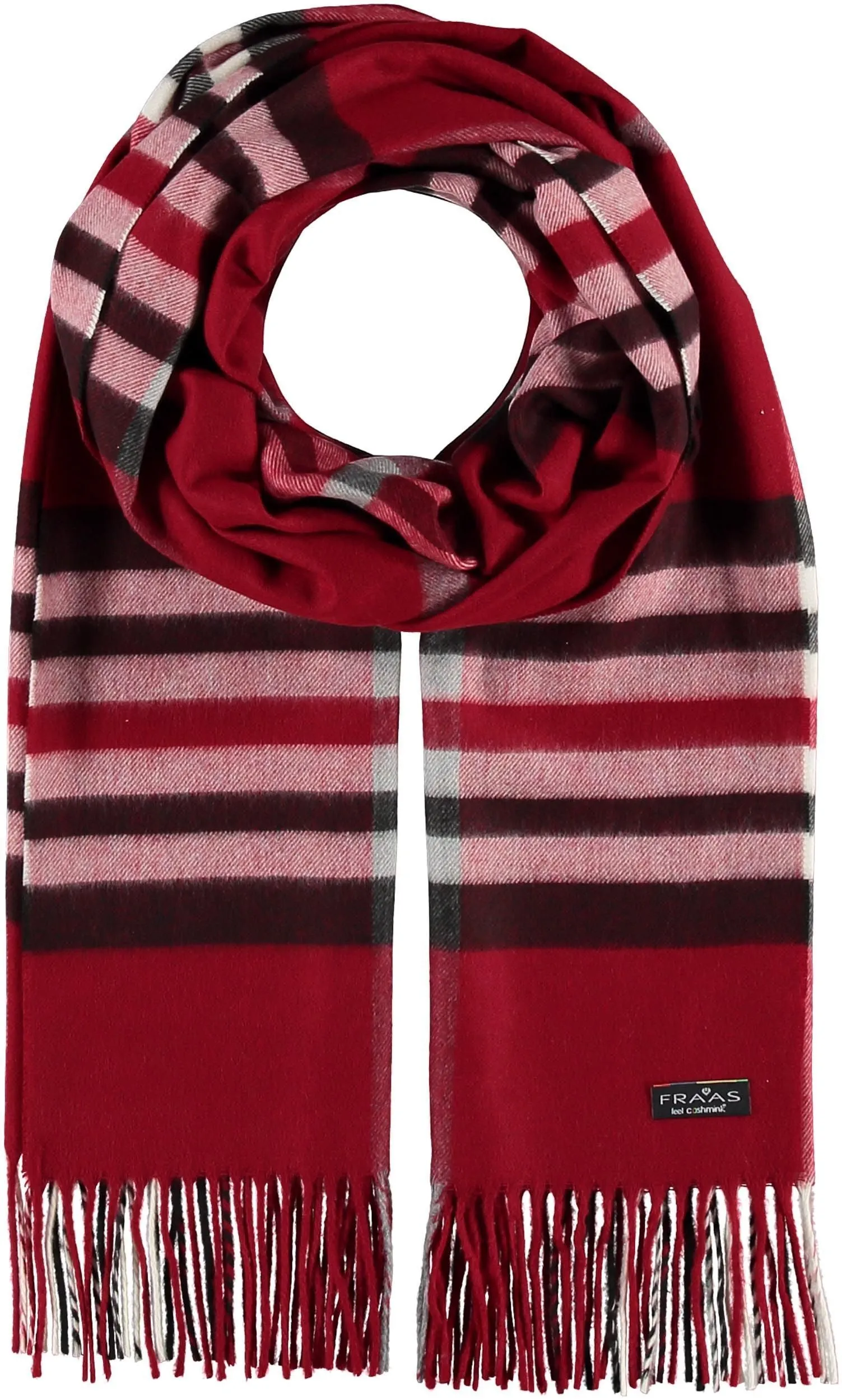 FRAAS Plaid Cashmink Blanket-Scarf