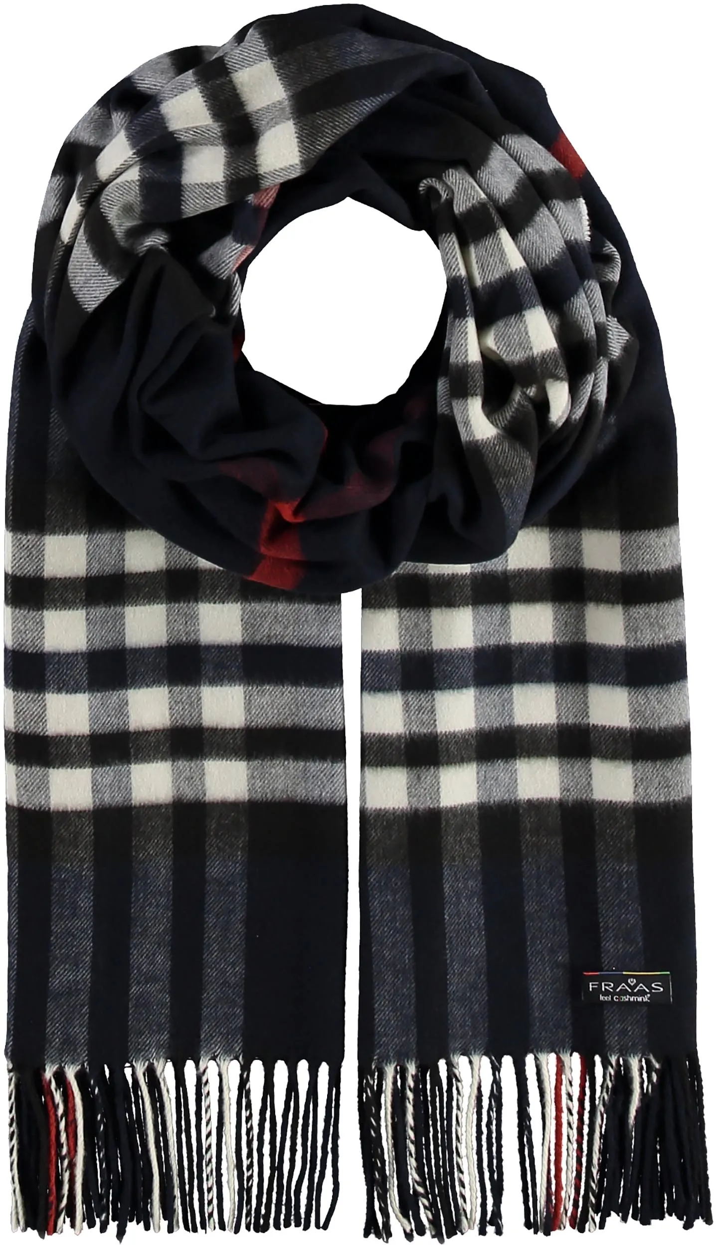 FRAAS Plaid Cashmink Blanket-Scarf