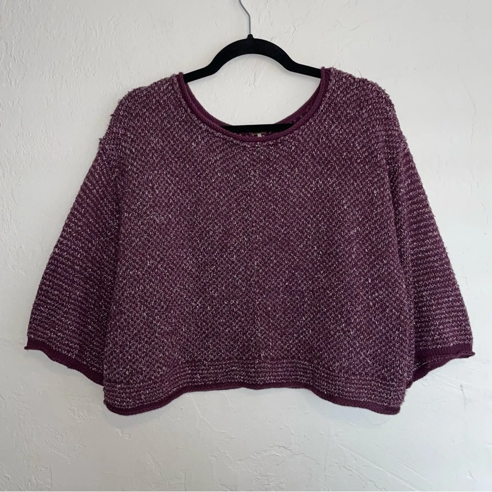 Free People Under Your Spell 3/4 Sleeve Oversized Slouchy Sweater (XS)