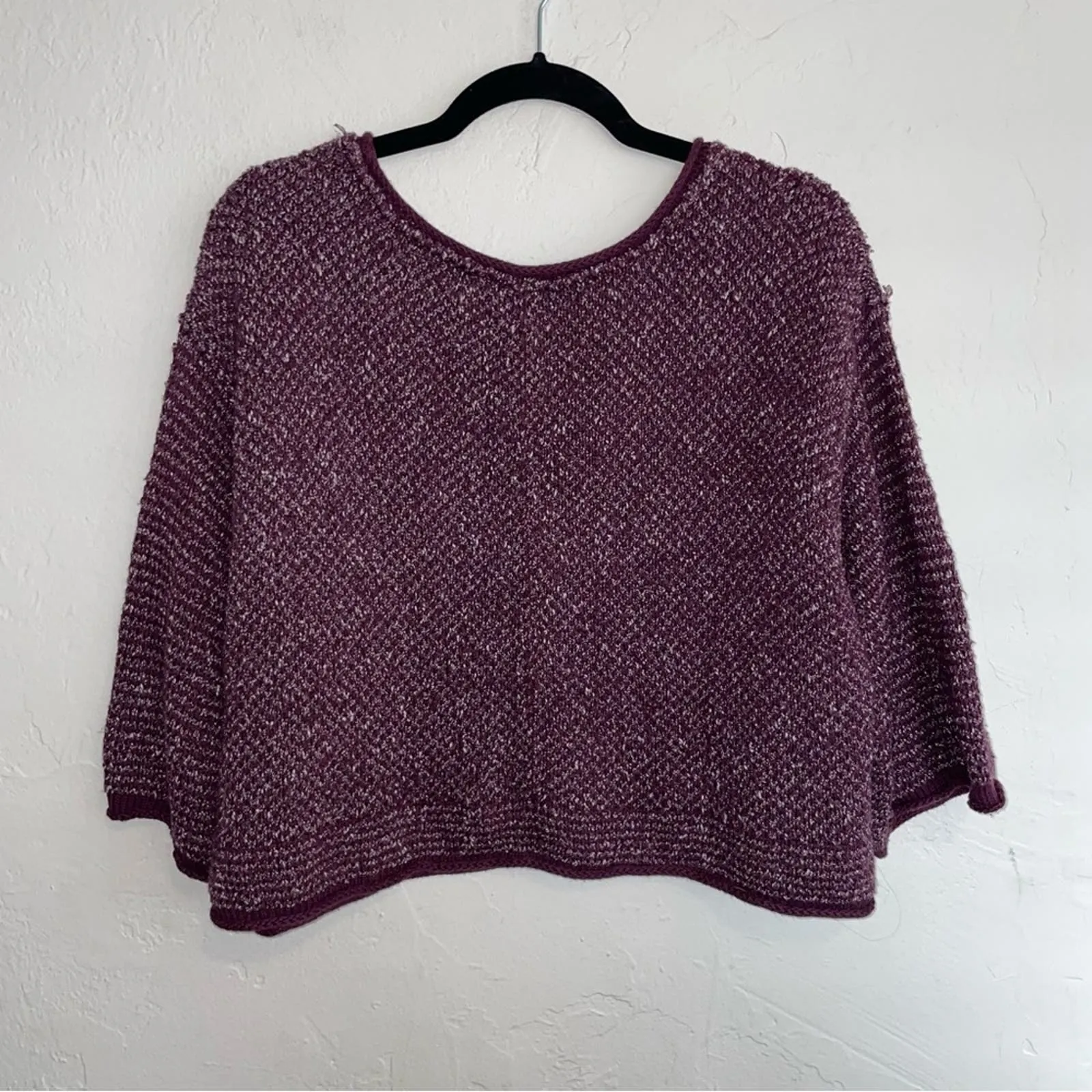 Free People Under Your Spell 3/4 Sleeve Oversized Slouchy Sweater (XS)
