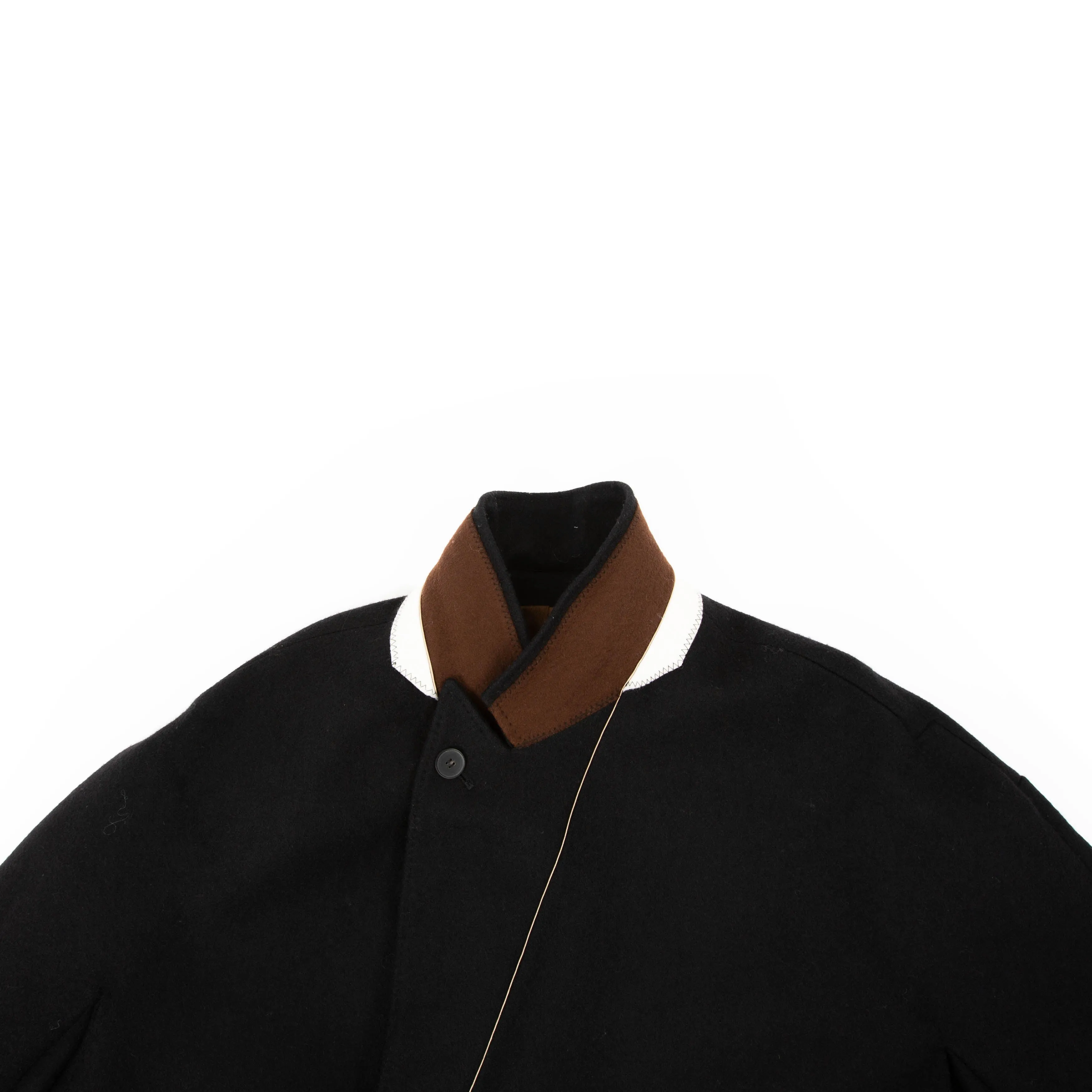 FW19 Ankle Length Lord Black Wool Coat
