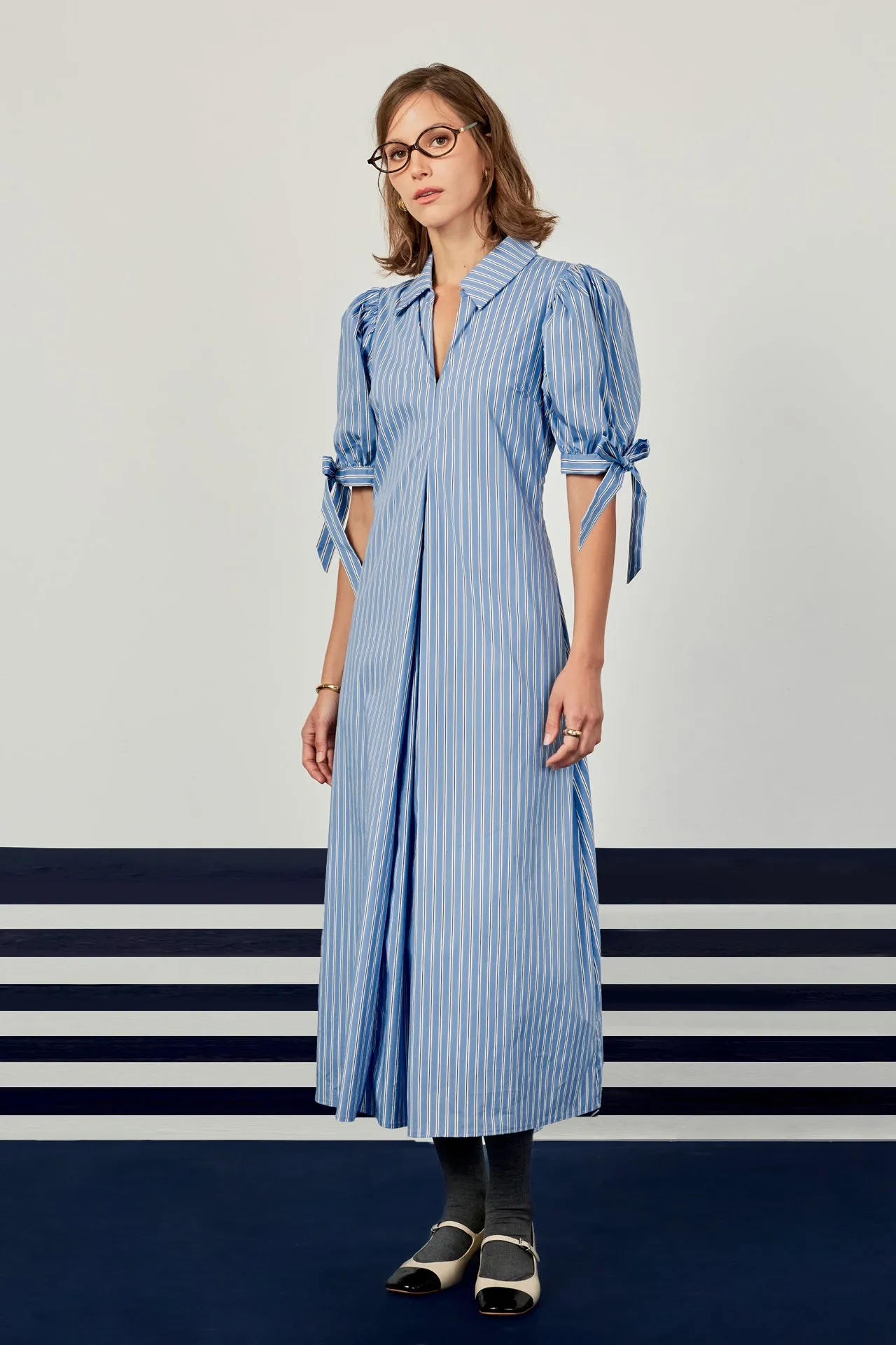 Godet Midi Dress
