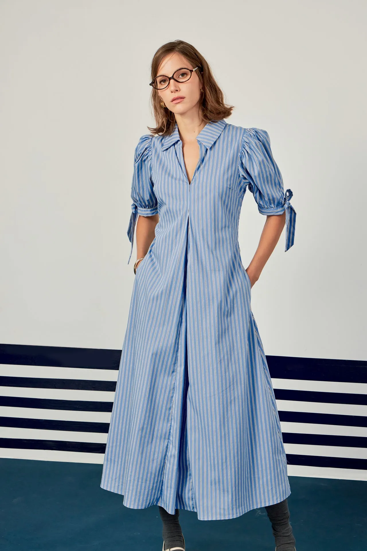 Godet Midi Dress