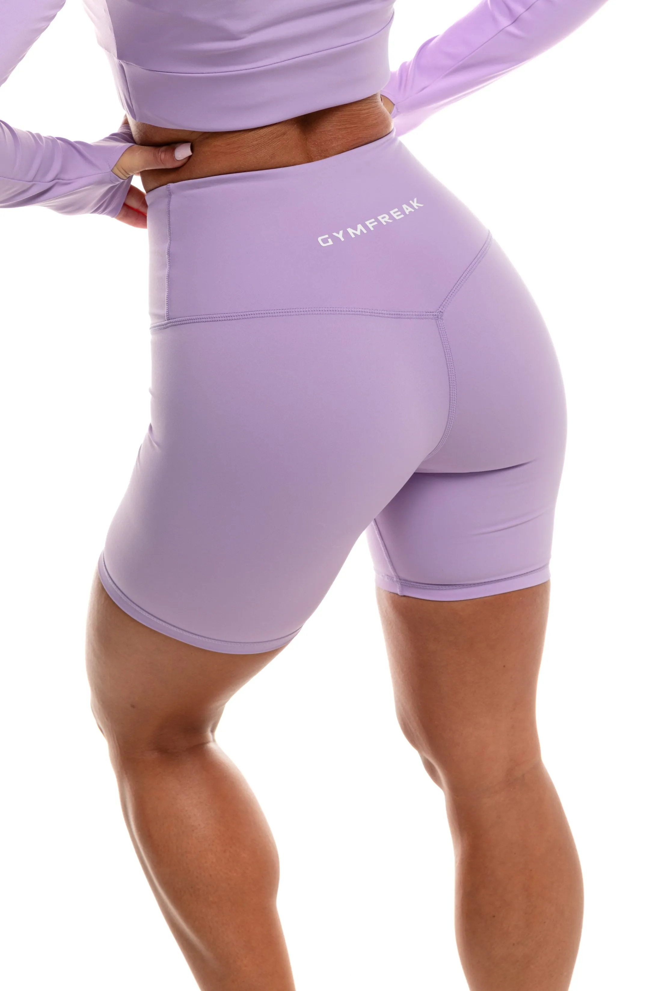 GymFreak Women's Vision Shorts - 6 inch Purple