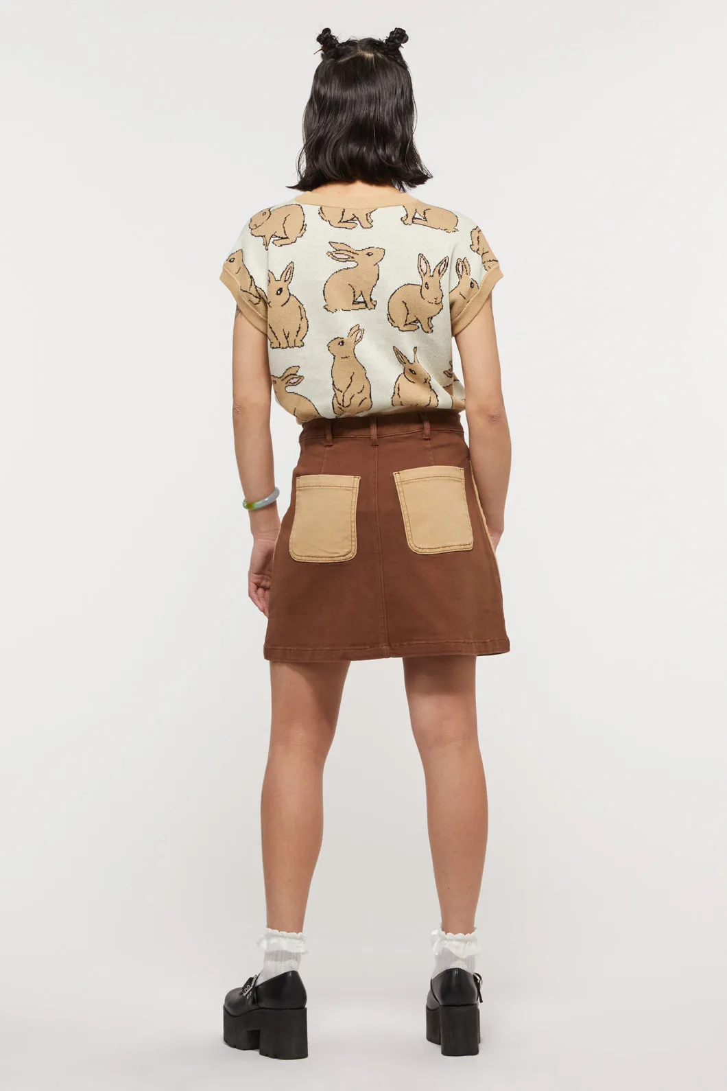 Hamlet Split Drill Skirt