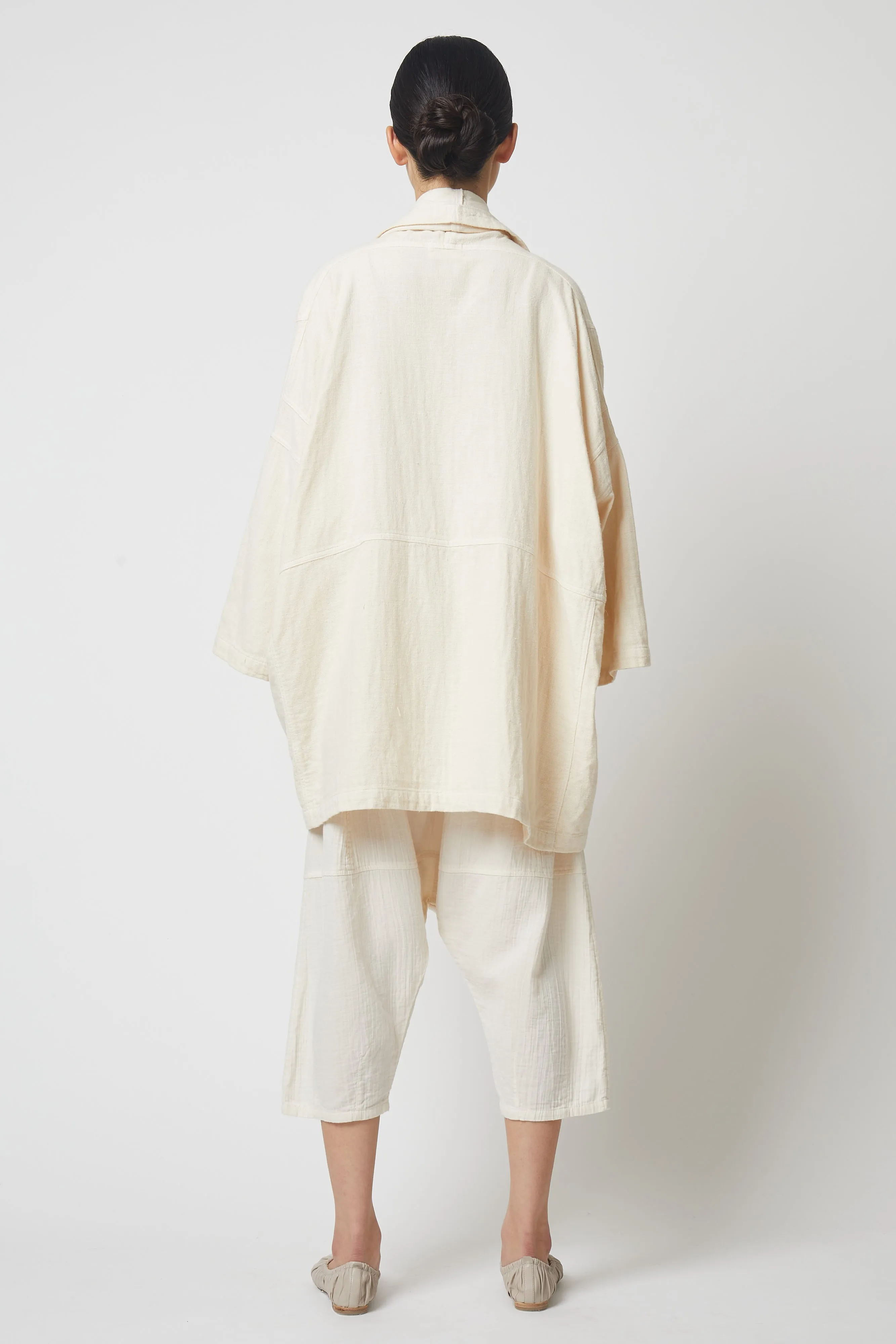 Haori Coat in Heavyweight Double Layered Cotton Gauze, Core Colors