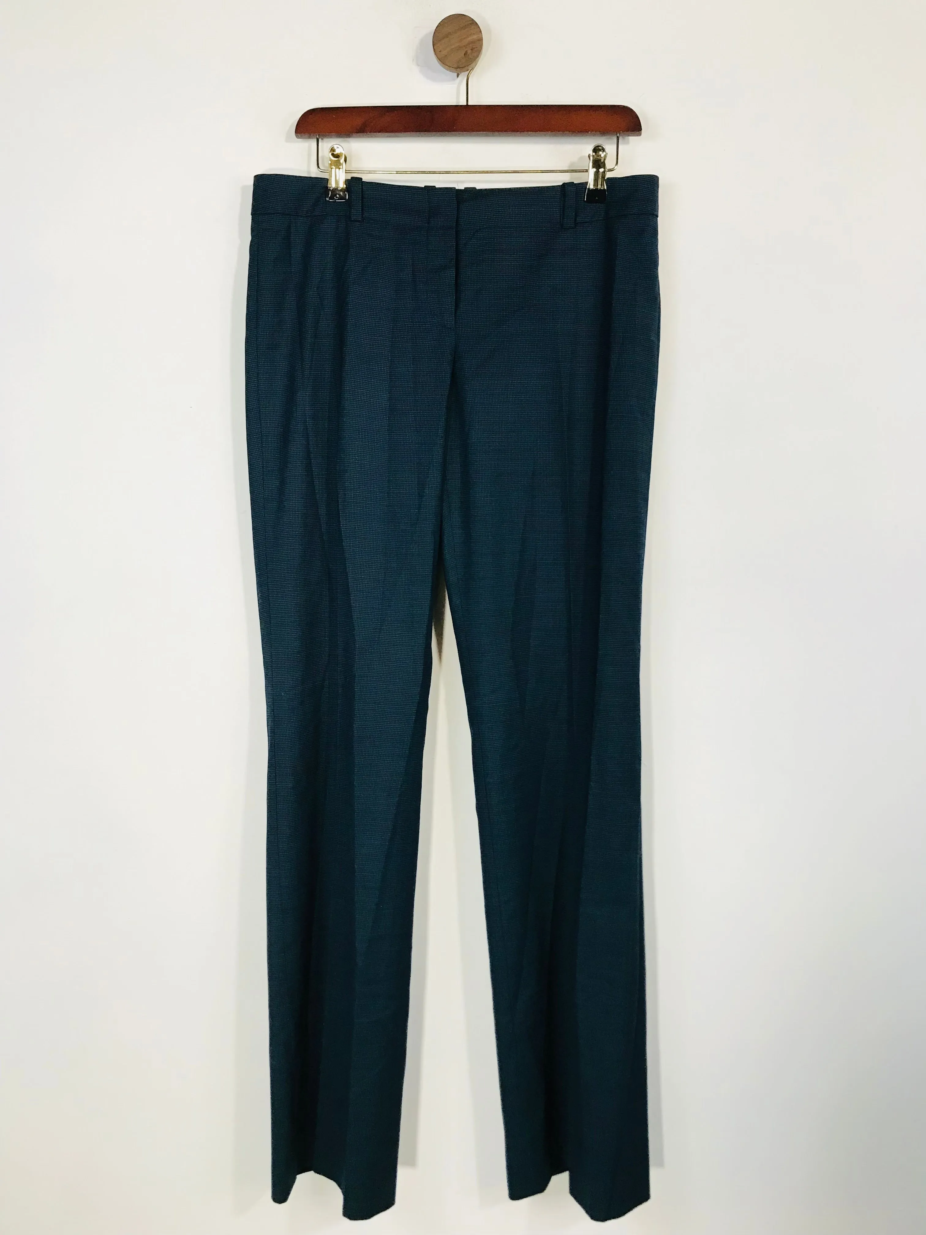 Hugo Boss Women's Wool Smart Trousers | UK10 | Blue