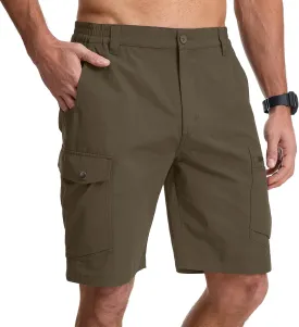 Jessie Kidden Mens Stretch Casual Lightweight Water Resistant Quick Dry Cargo Fishing Hiking Shorts