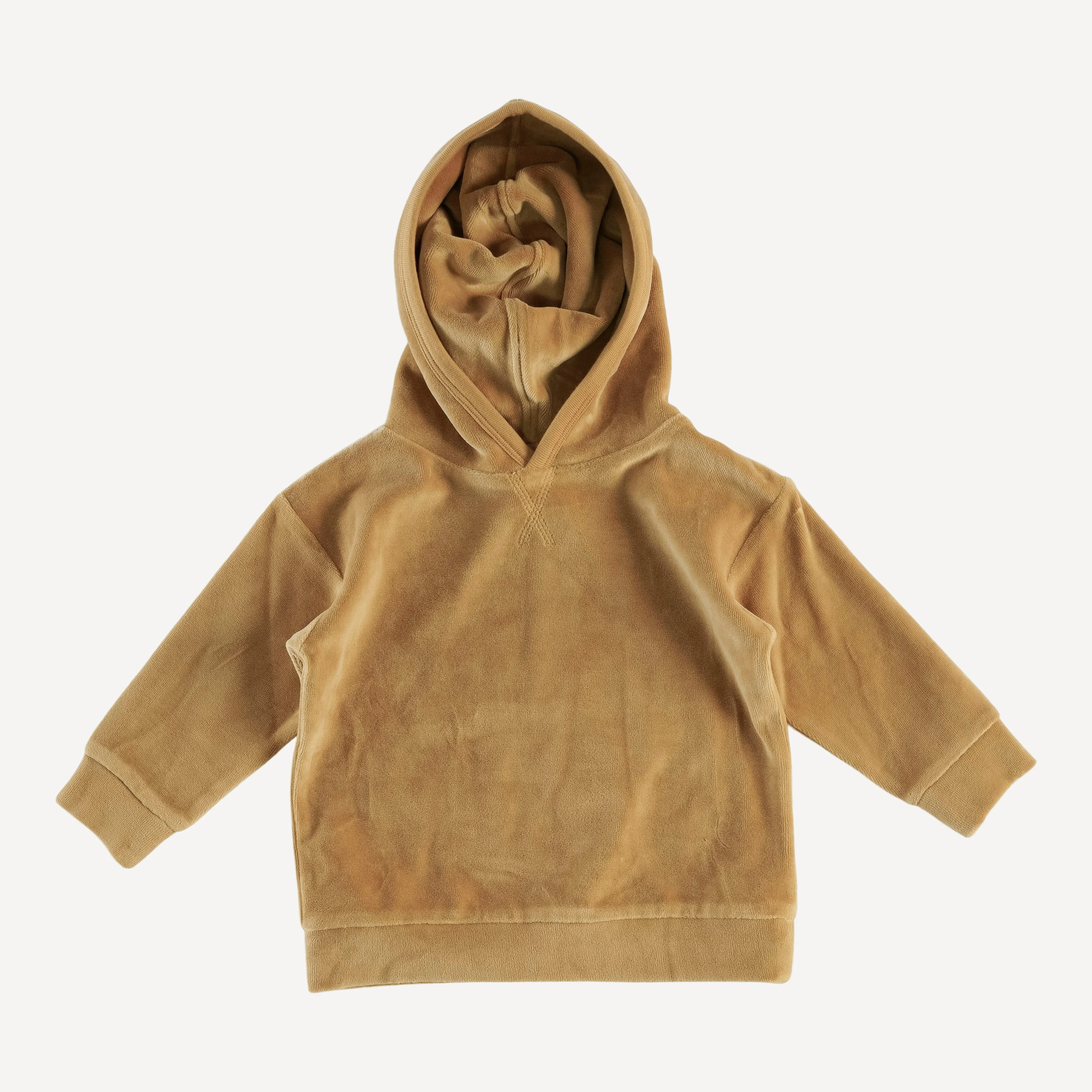 long sleeve hooded relaxed jogger set | apple cinnamon | organic cotton velour