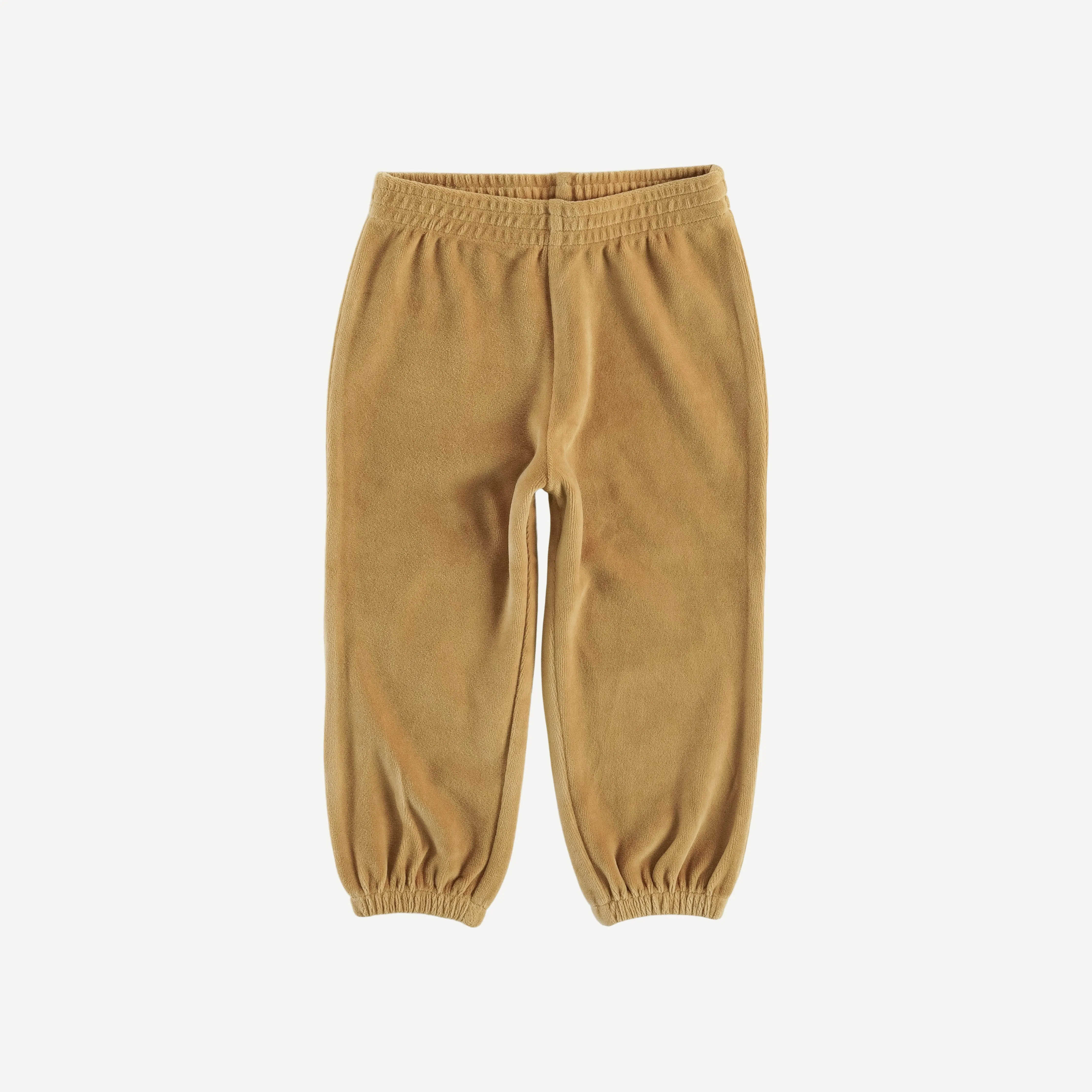 long sleeve hooded relaxed jogger set | apple cinnamon | organic cotton velour