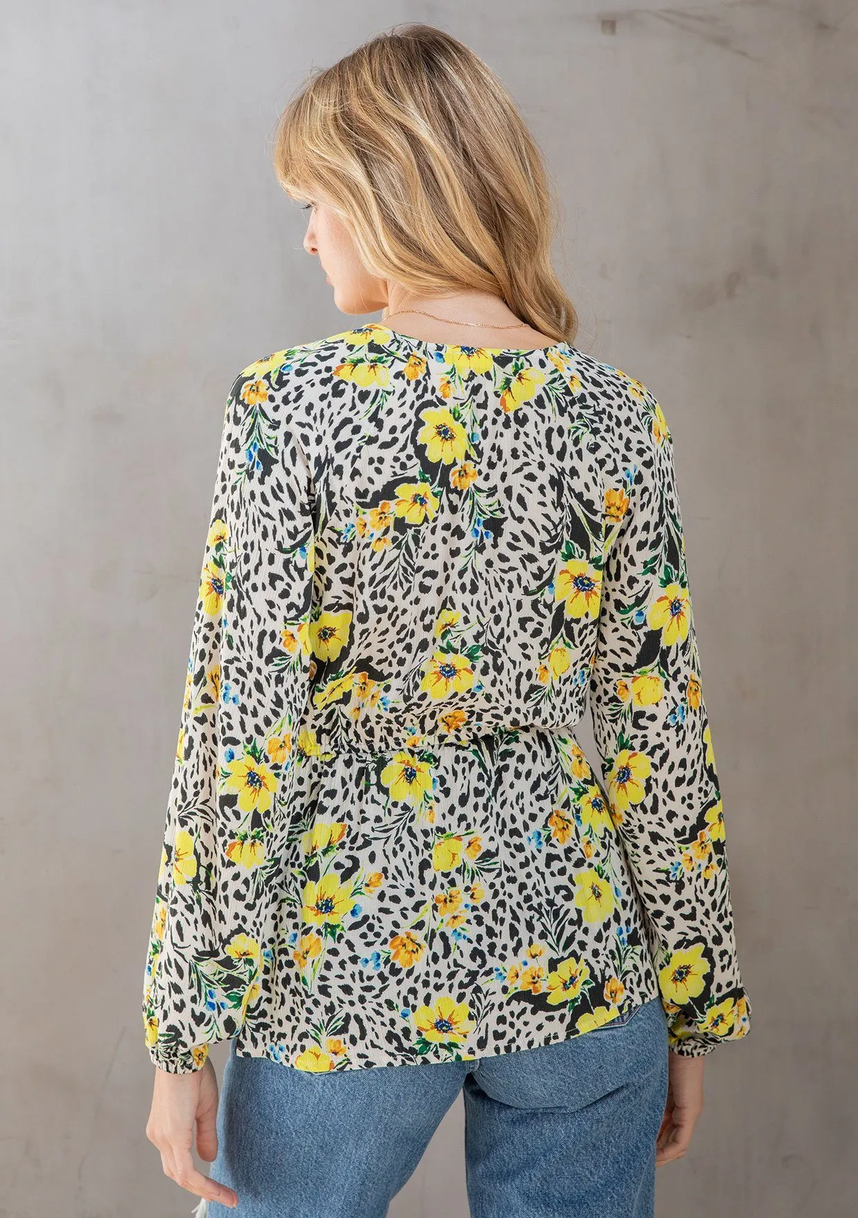 Marigold Tie Front Top