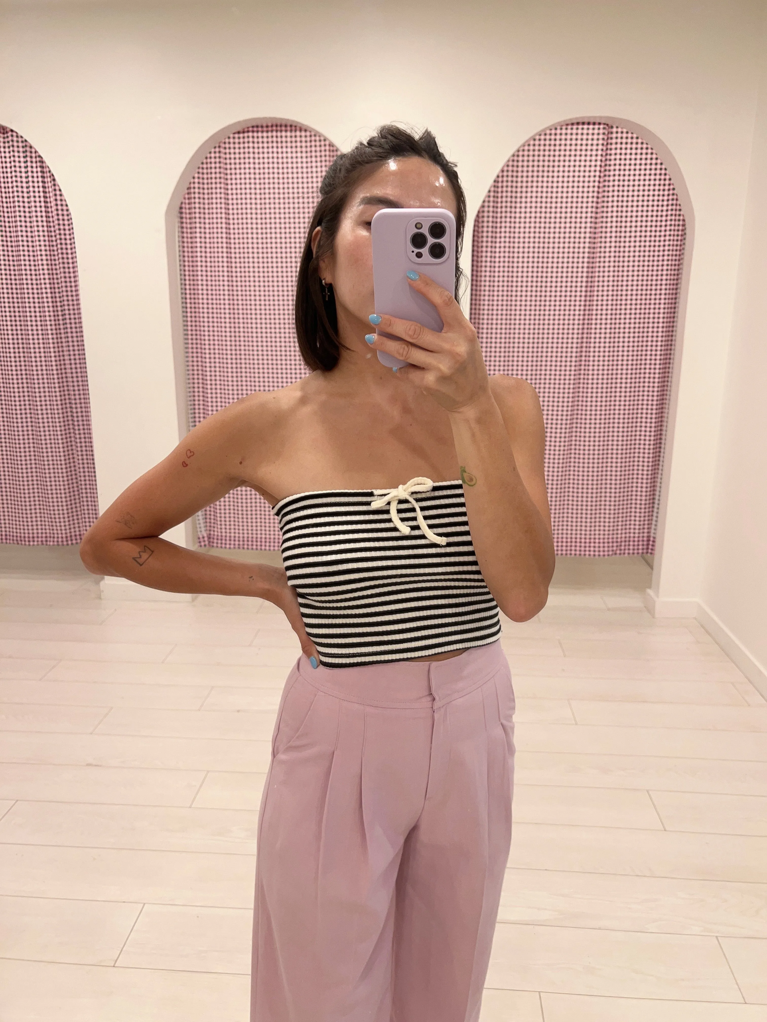 MIYA Stripe tube top