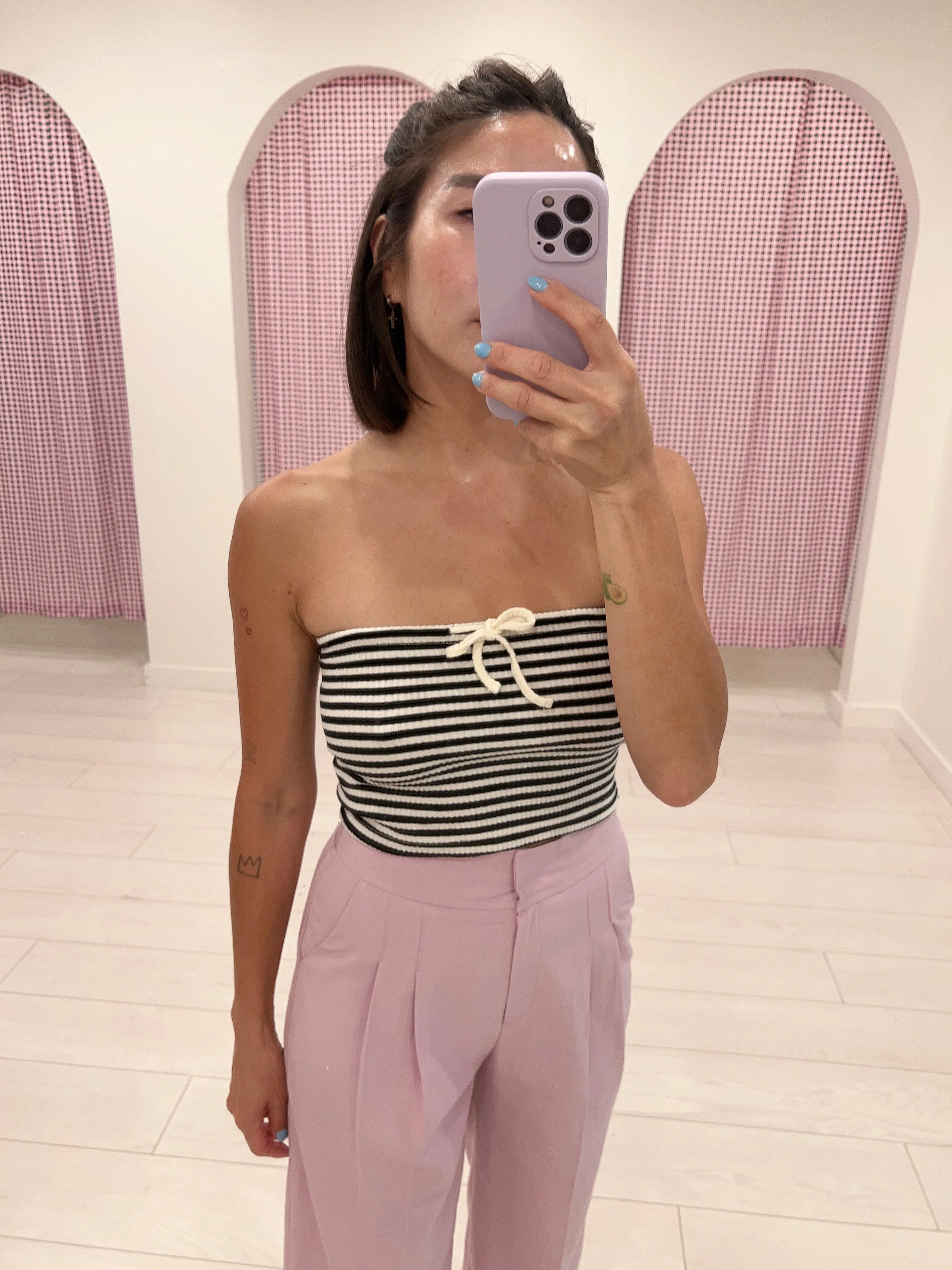 MIYA Stripe tube top