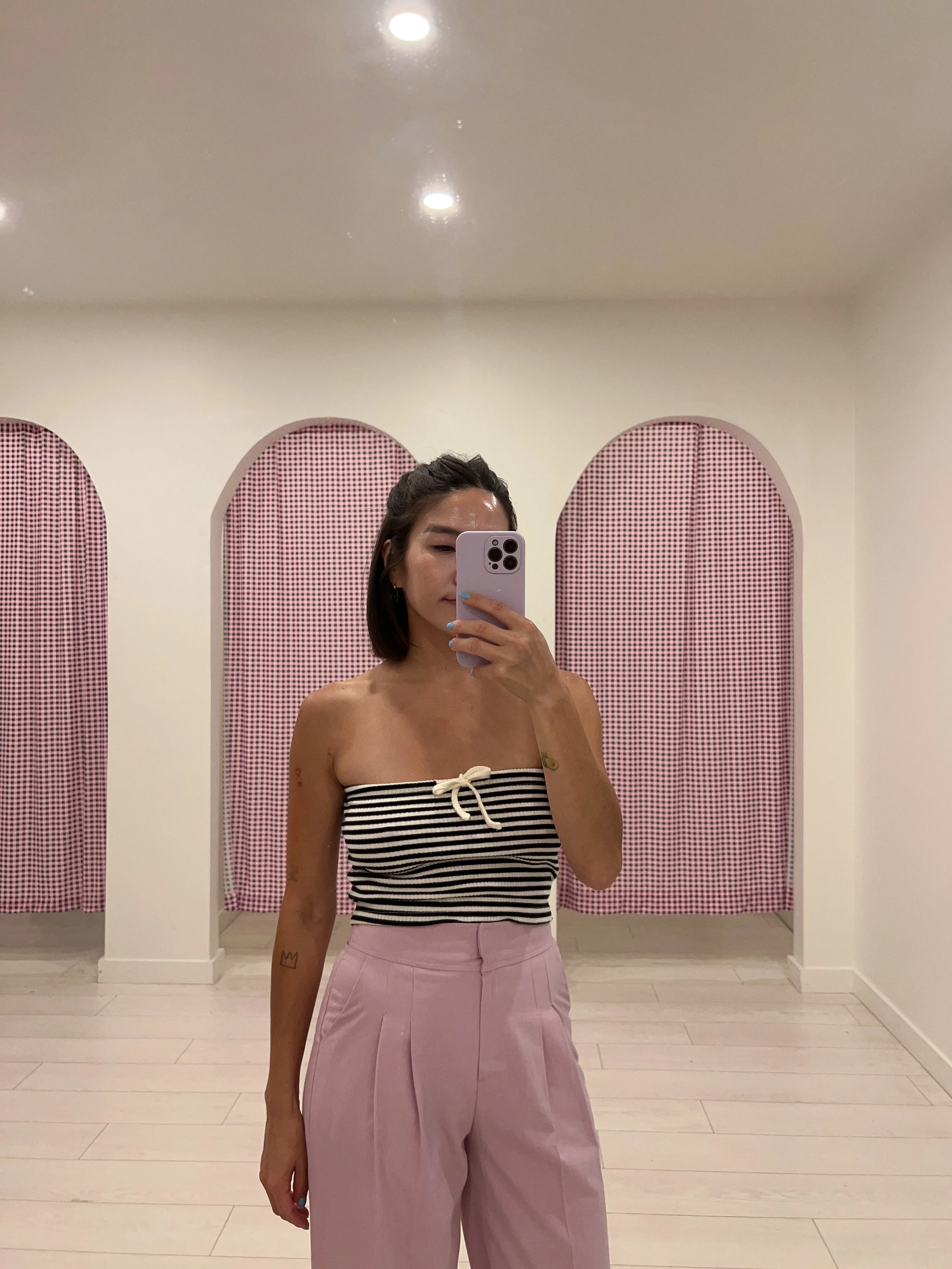 MIYA Stripe tube top