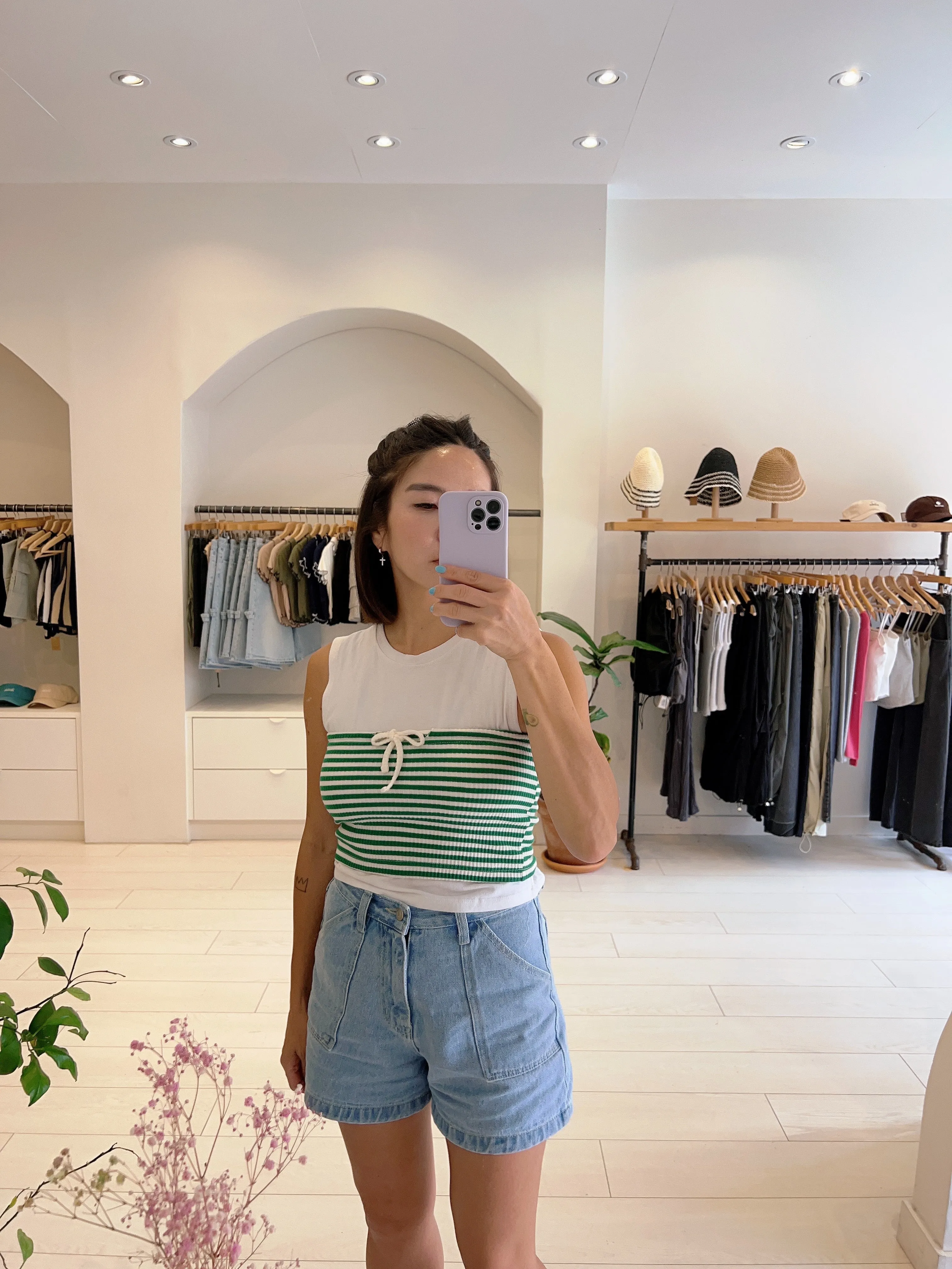 MIYA Stripe tube top