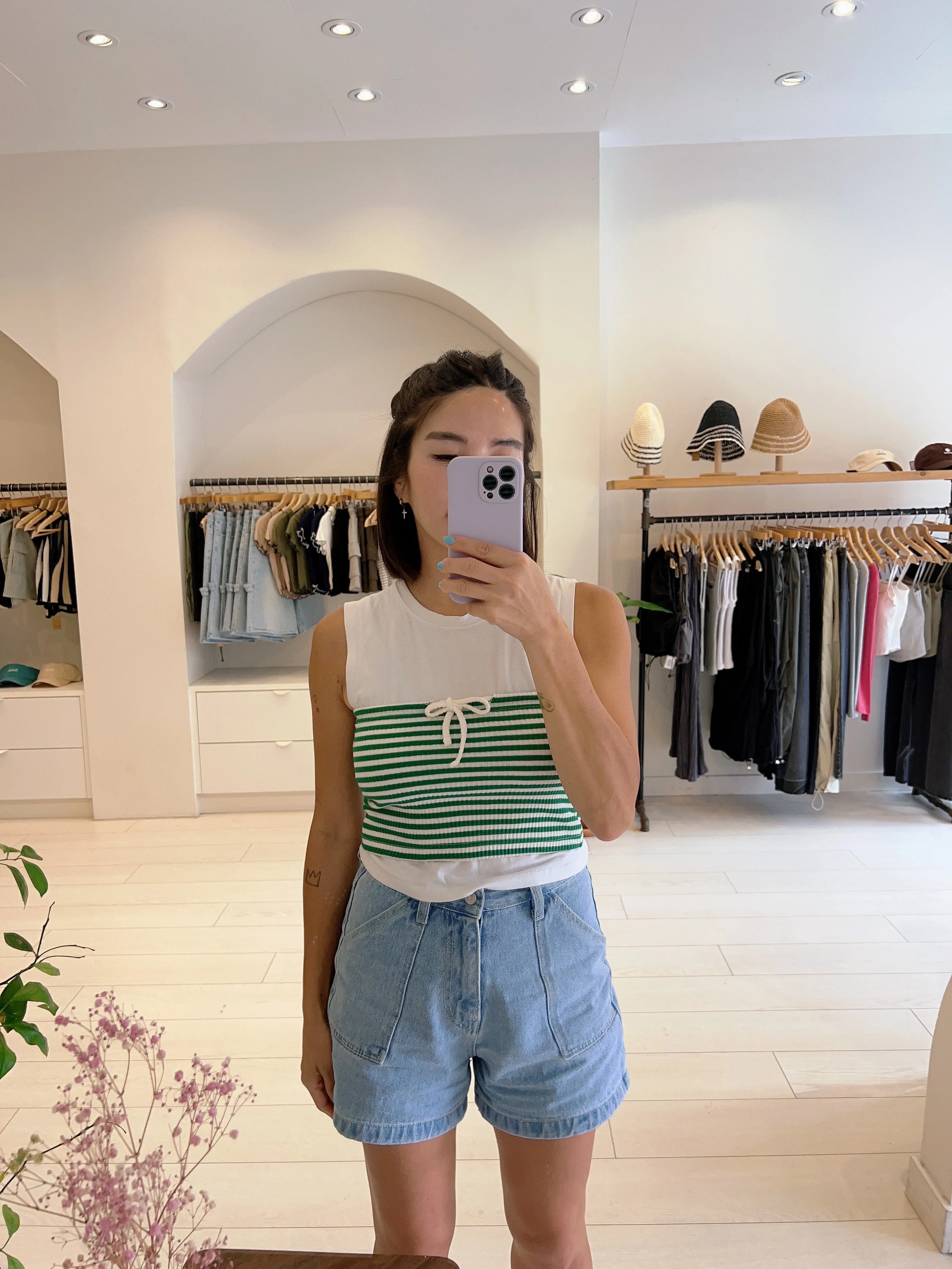 MIYA Stripe tube top