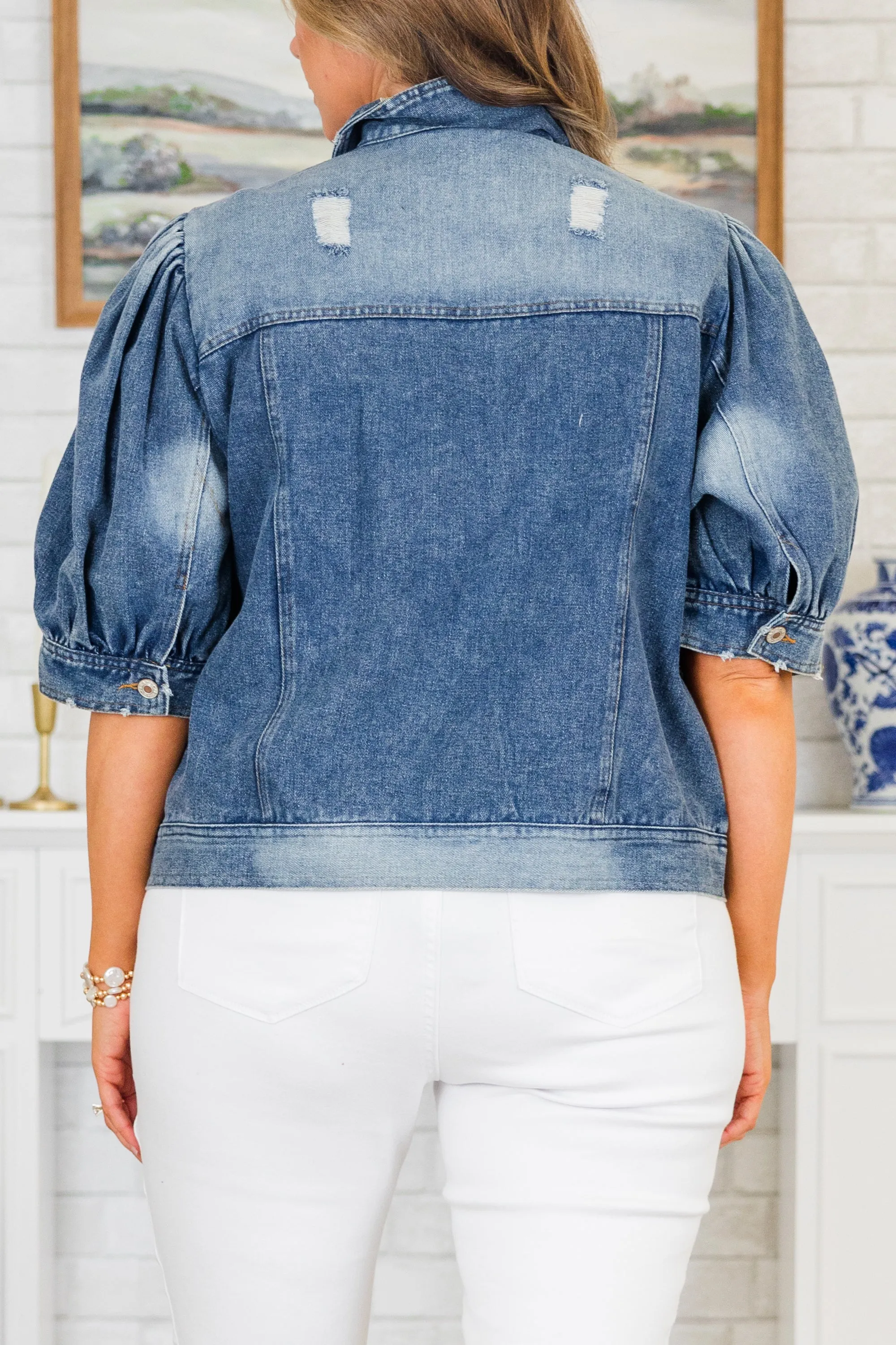 My Candy Rain Denim Jacket, Washed Denim