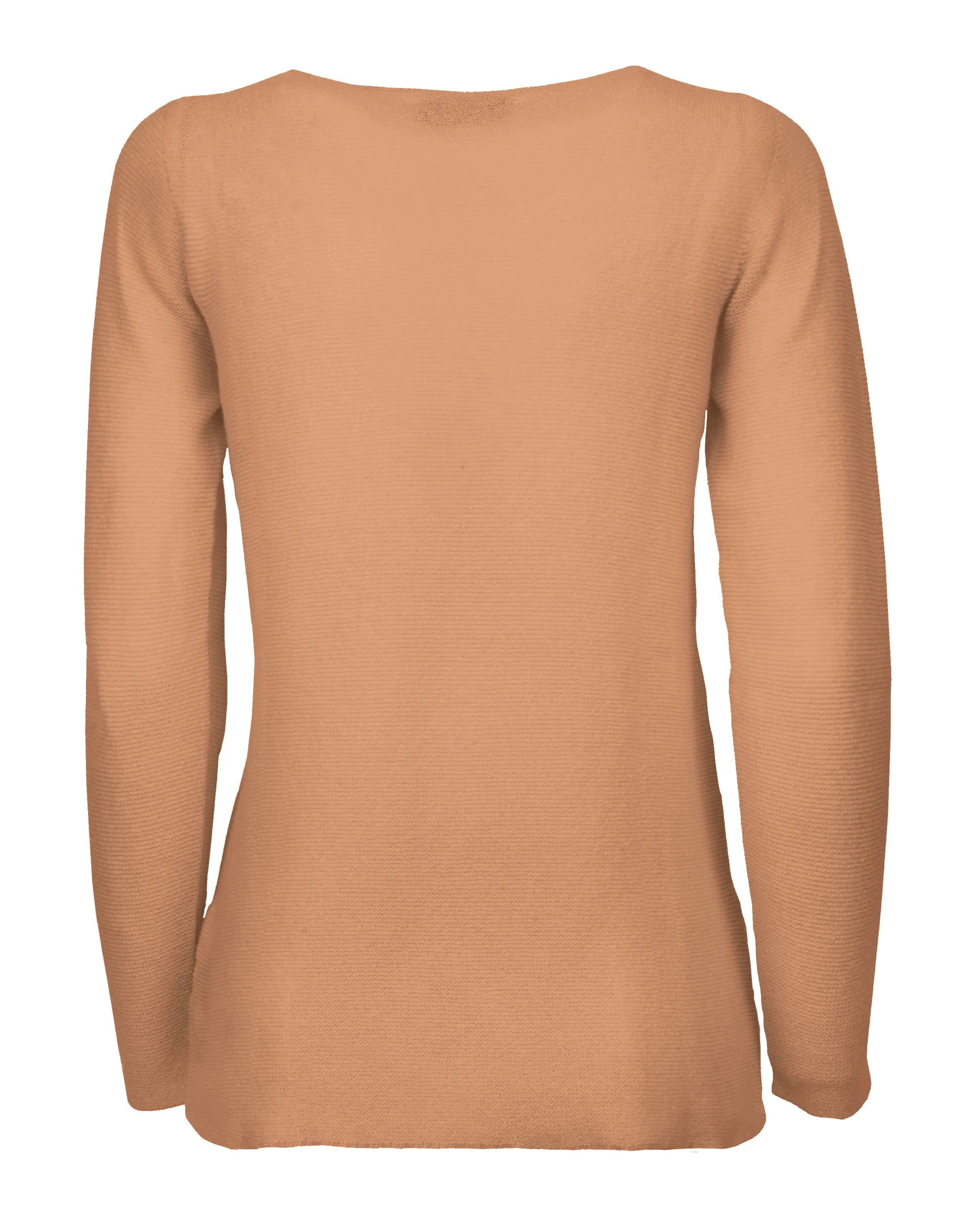 NEW FALL 24 - Women's Cashmere Links Stitch Boat Neck Camel