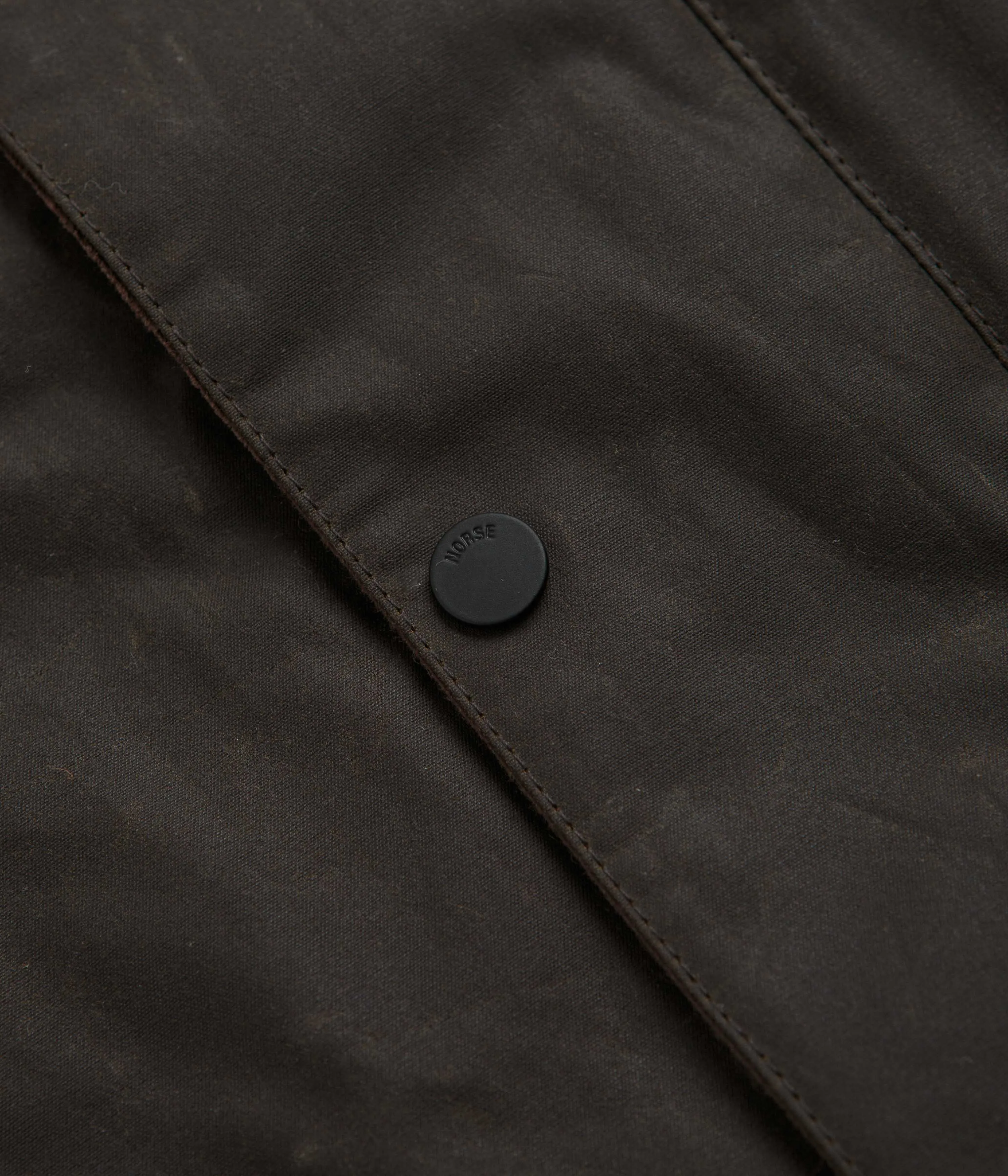 Norse Projects Holmen Wax Fishing Jacket - Beech Green