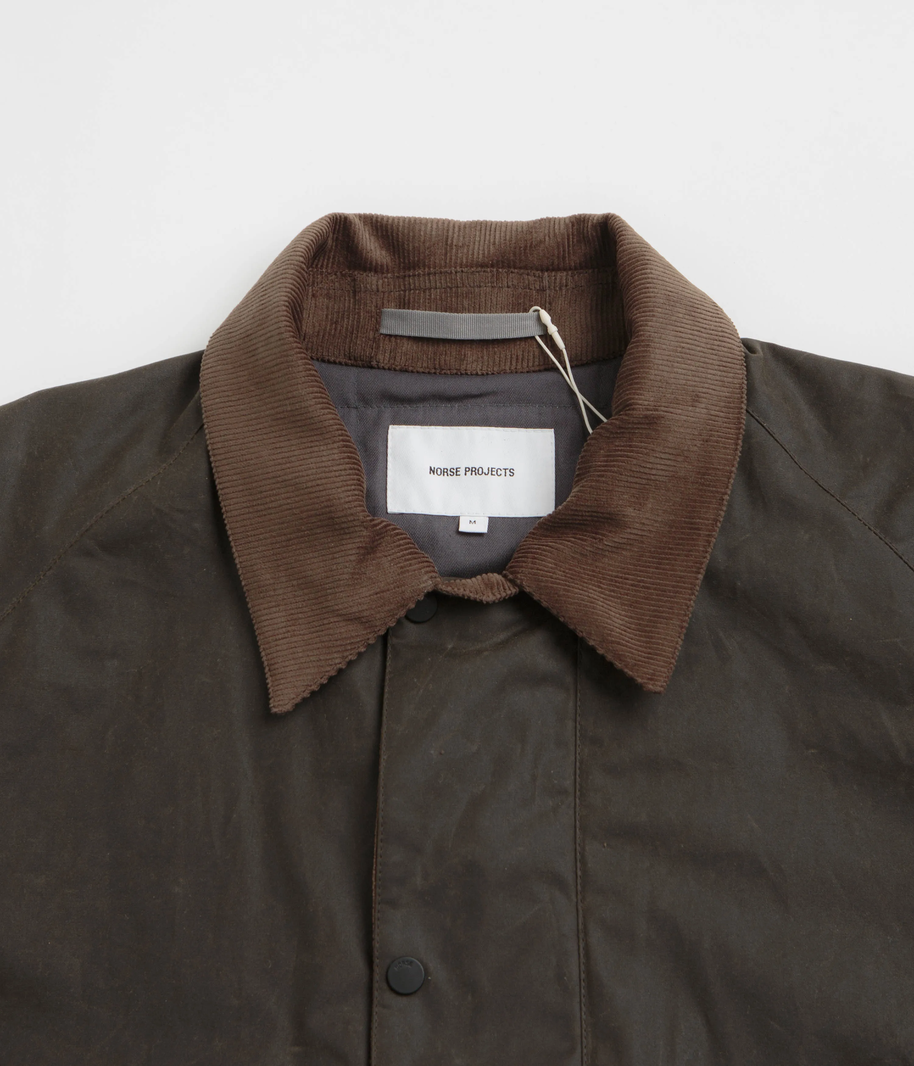Norse Projects Holmen Wax Fishing Jacket - Beech Green